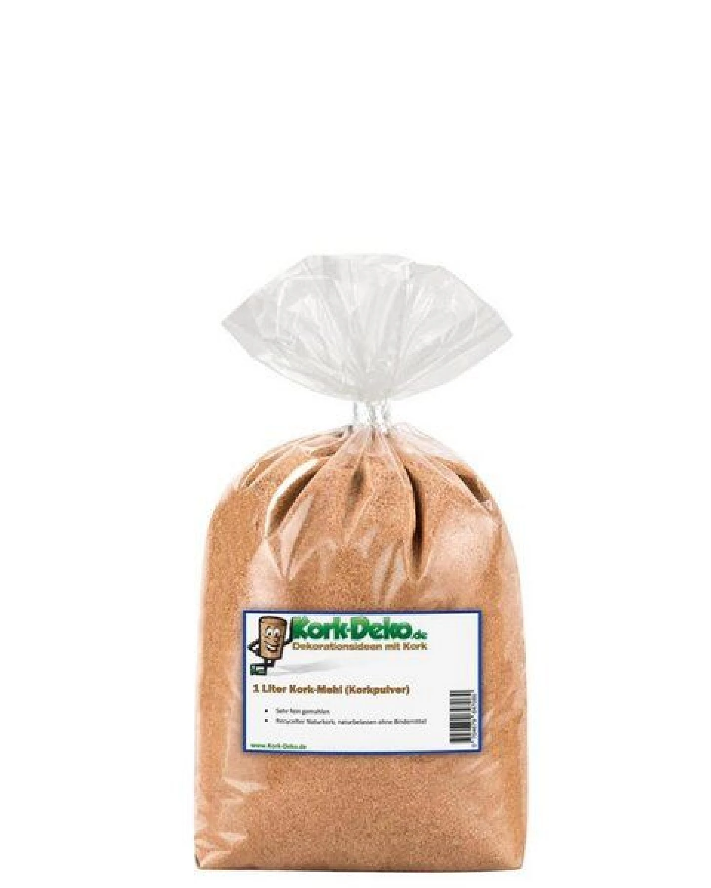 Kork-Deko 1 Liter Korkmehl / Korkpulver / Korkstaub (Korkgranulat sehr fein) (Cork Dust) – Ansicht 2