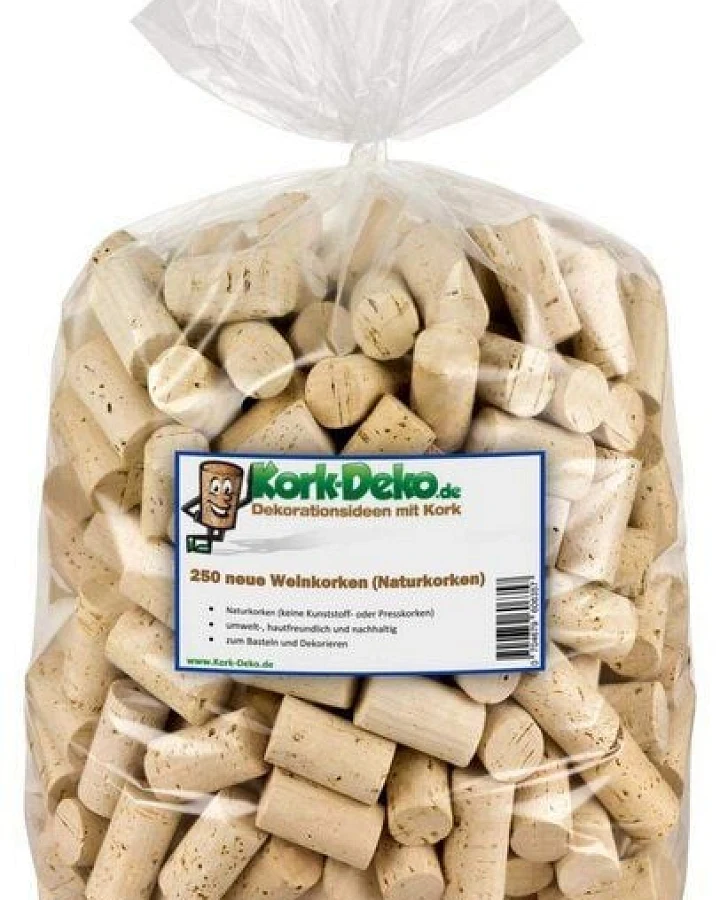 Kork-Deko 250 Stück neue Weinkorken (Wein-Korken)