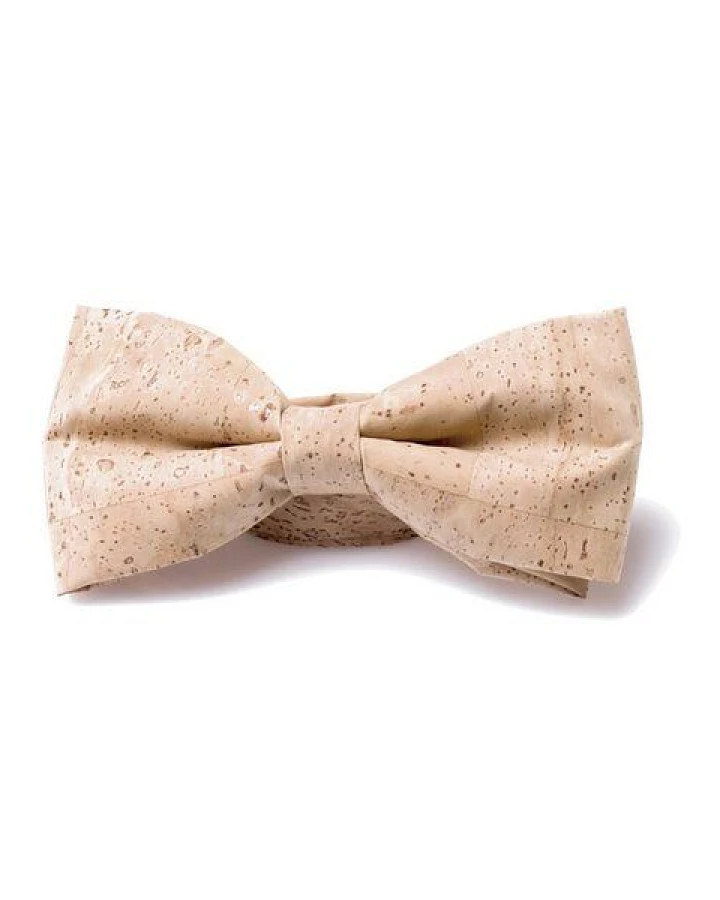 Kork-Deko Elegante Korkfliege für Herren - in beige - Vegan, nachhaltig und stilvoll