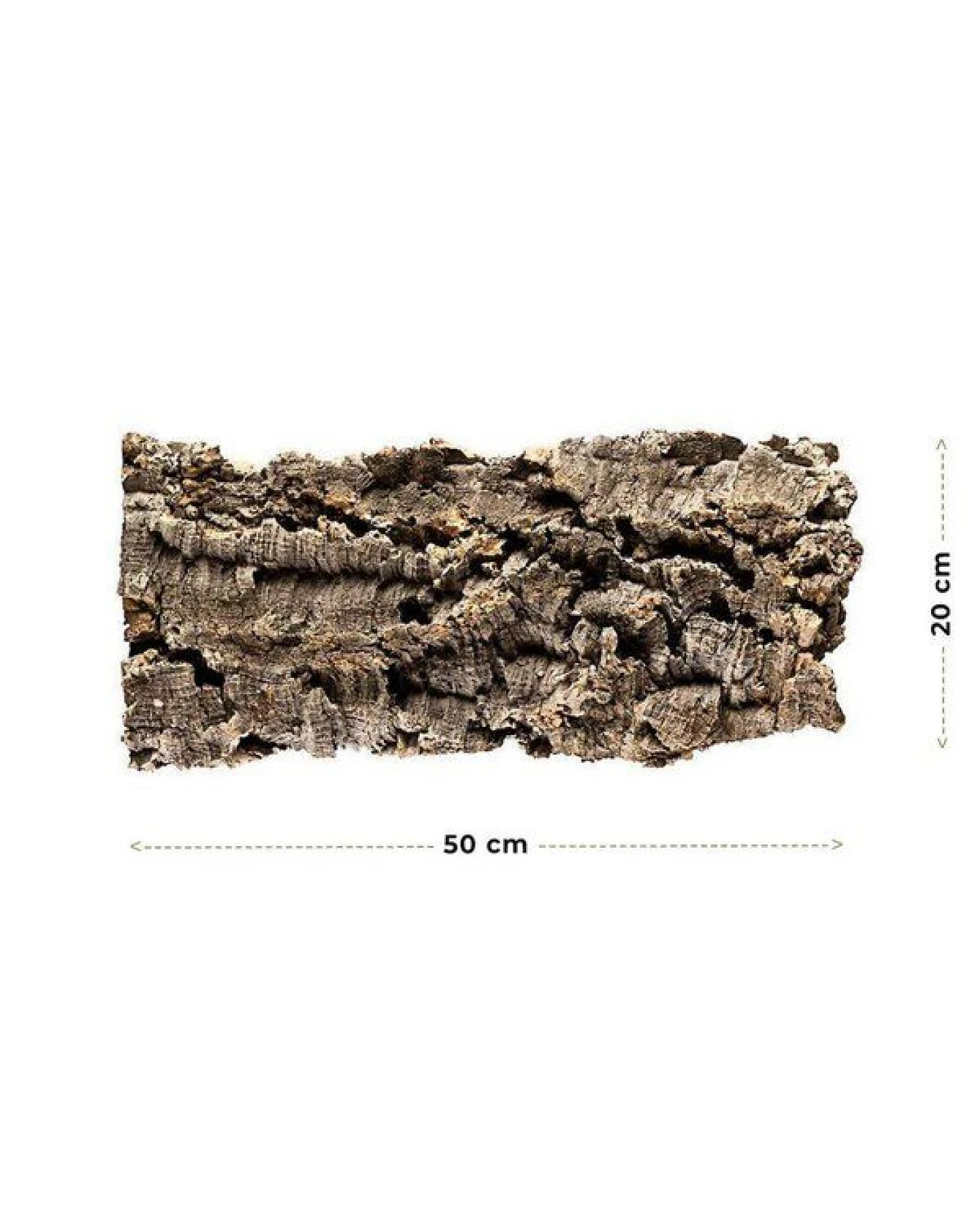 Kork-Deko Korkrinde: XL Korkstück, 50 x 20 cm – Ansicht 2