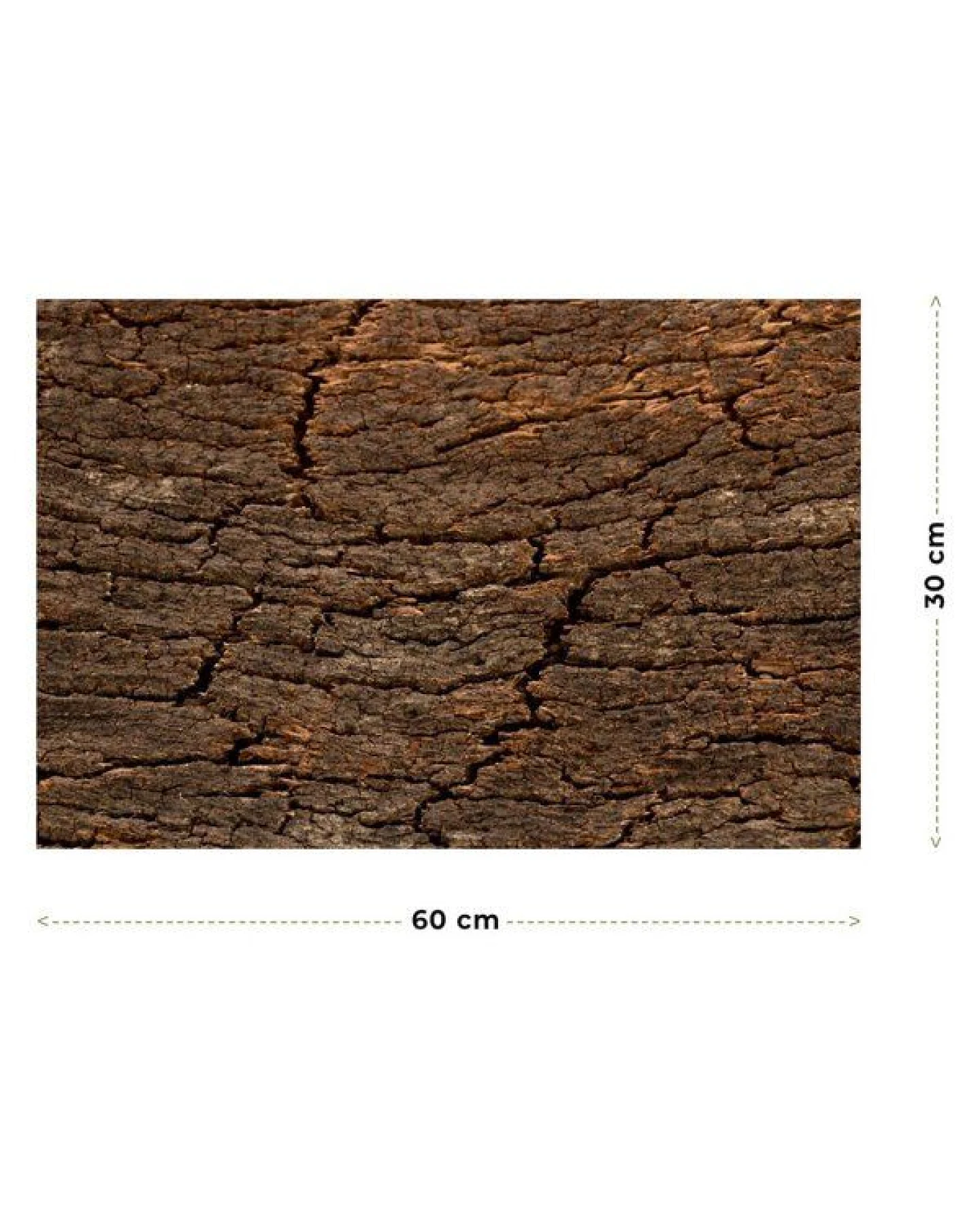 Kork-Deko 227,50 EUR/qm Korkrückwand aus einem Stück Kork-Rinde 60x30 cm – Ansicht 2