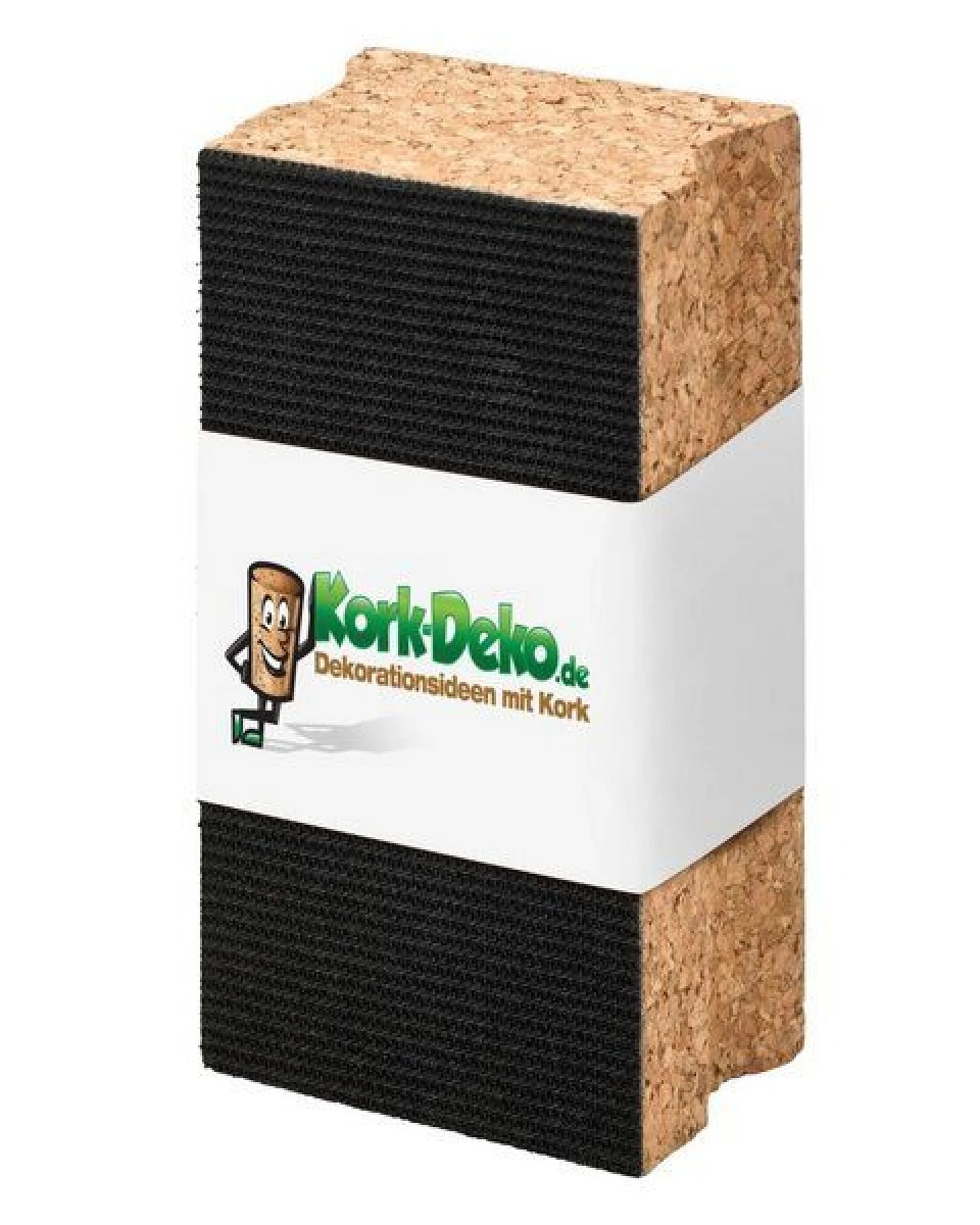 Kork-Deko Kork-Schleifklotz mit Klett-Verschluss 120x40x60 mm – Ansicht 4