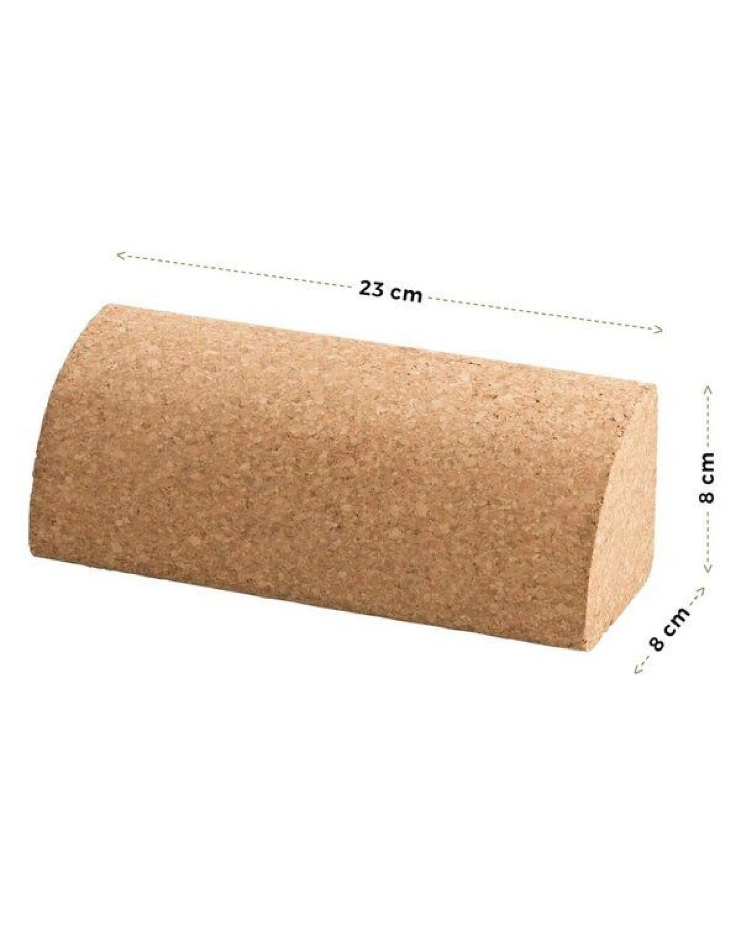 Kork-Deko Yoga Block QUARTER - viertel Rolle – Ansicht 2
