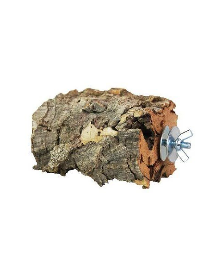 Kork-Deko Kork-Pickstein für Vögel aus Naturkork-Rinde