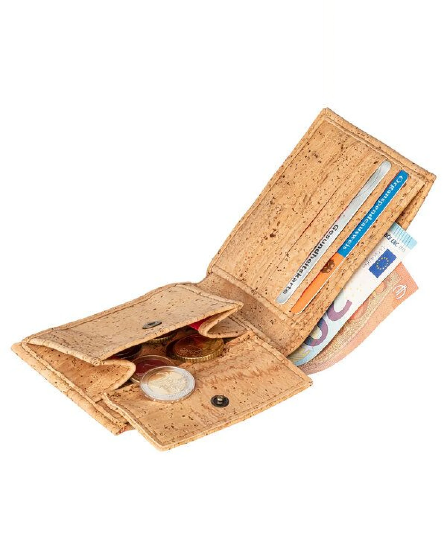 Kork-Deko Kompakte-Geldbörse aus Kork – Ansicht 4