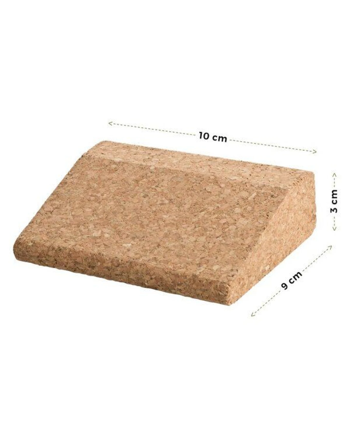 Kork-Deko Yoga Keil, kurz (10x9x3 cm) / Keil aus Kork – Ansicht 2
