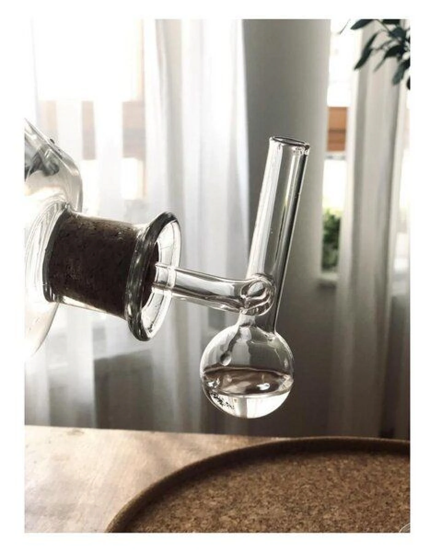 Kork-Deko Schnaps Portionierer aus Glas – Ansicht 2