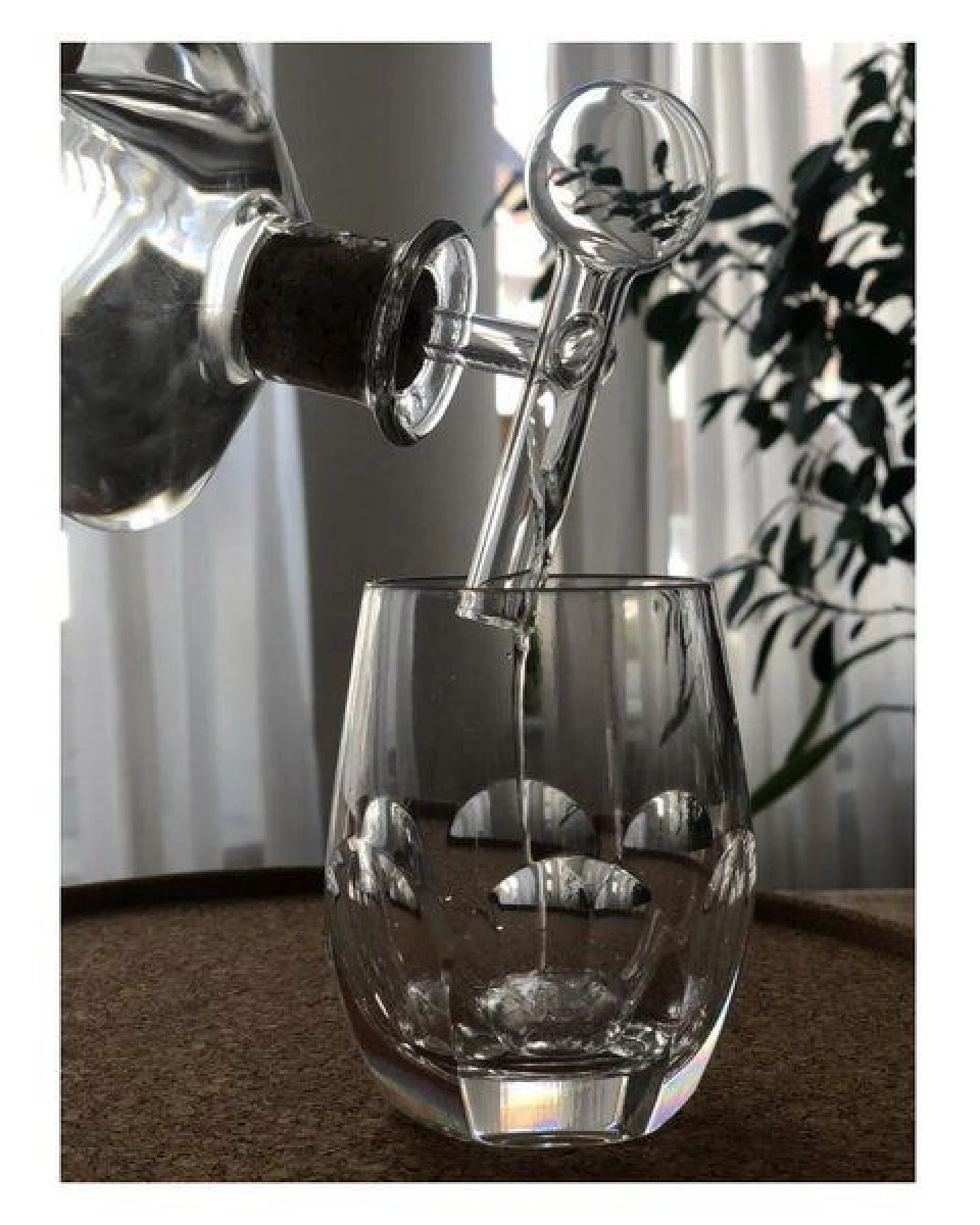 Kork-Deko Schnaps Portionierer aus Glas – Ansicht 3