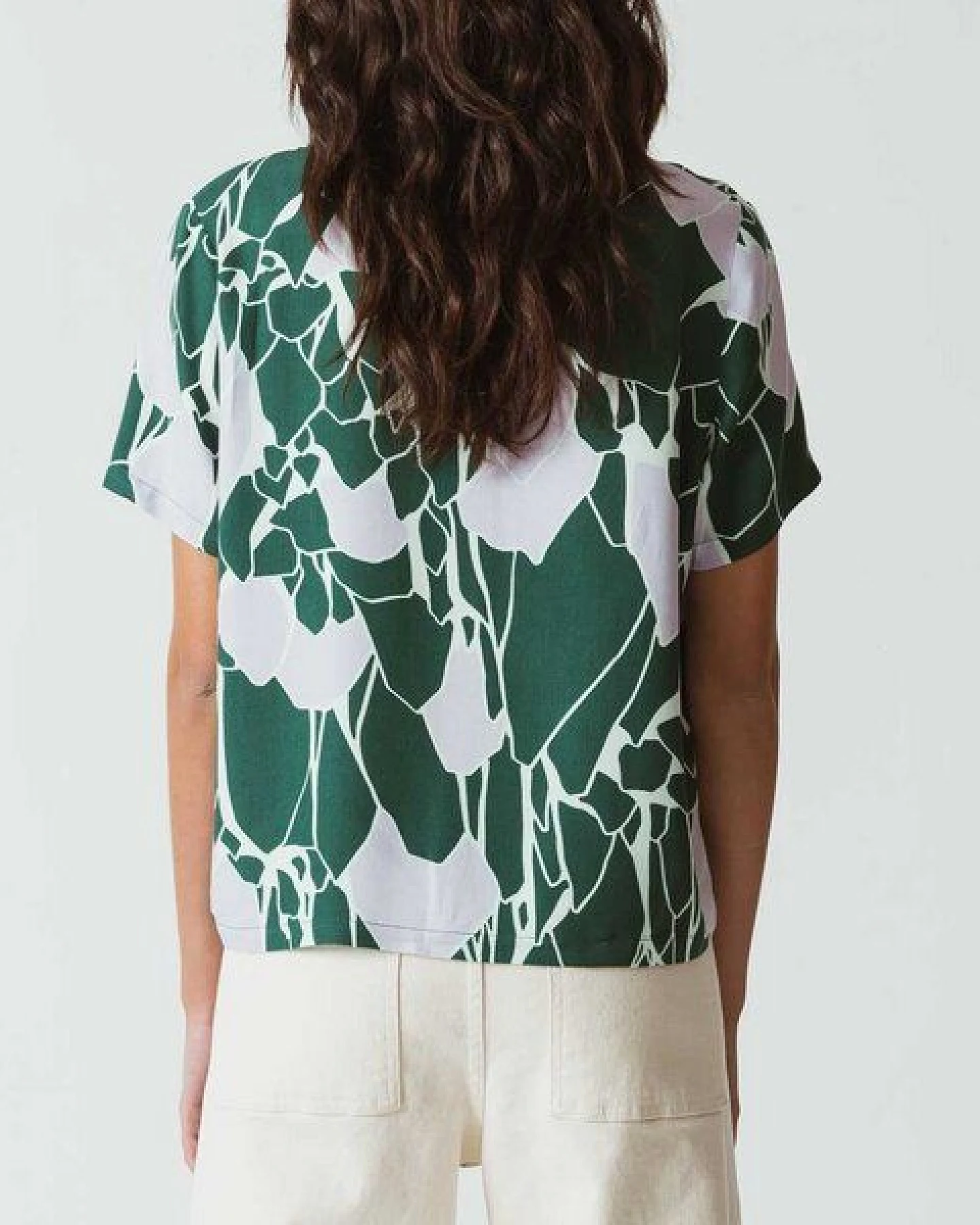 SKFK Bluse Albertta - Green Waterfall – Ansicht 3