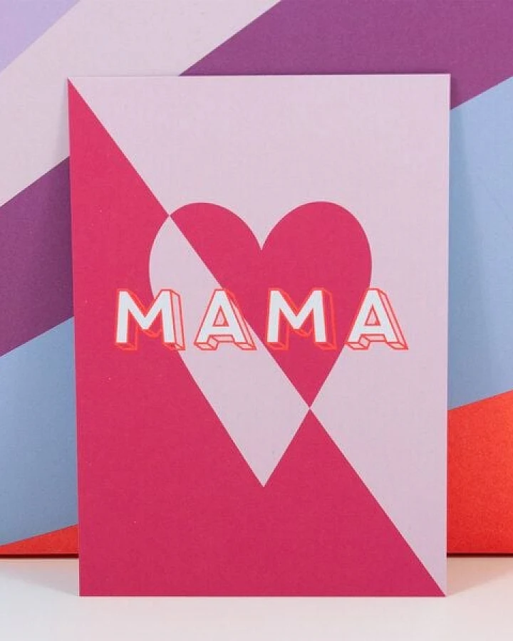 Bow & Hummingbird Postkarte Mama