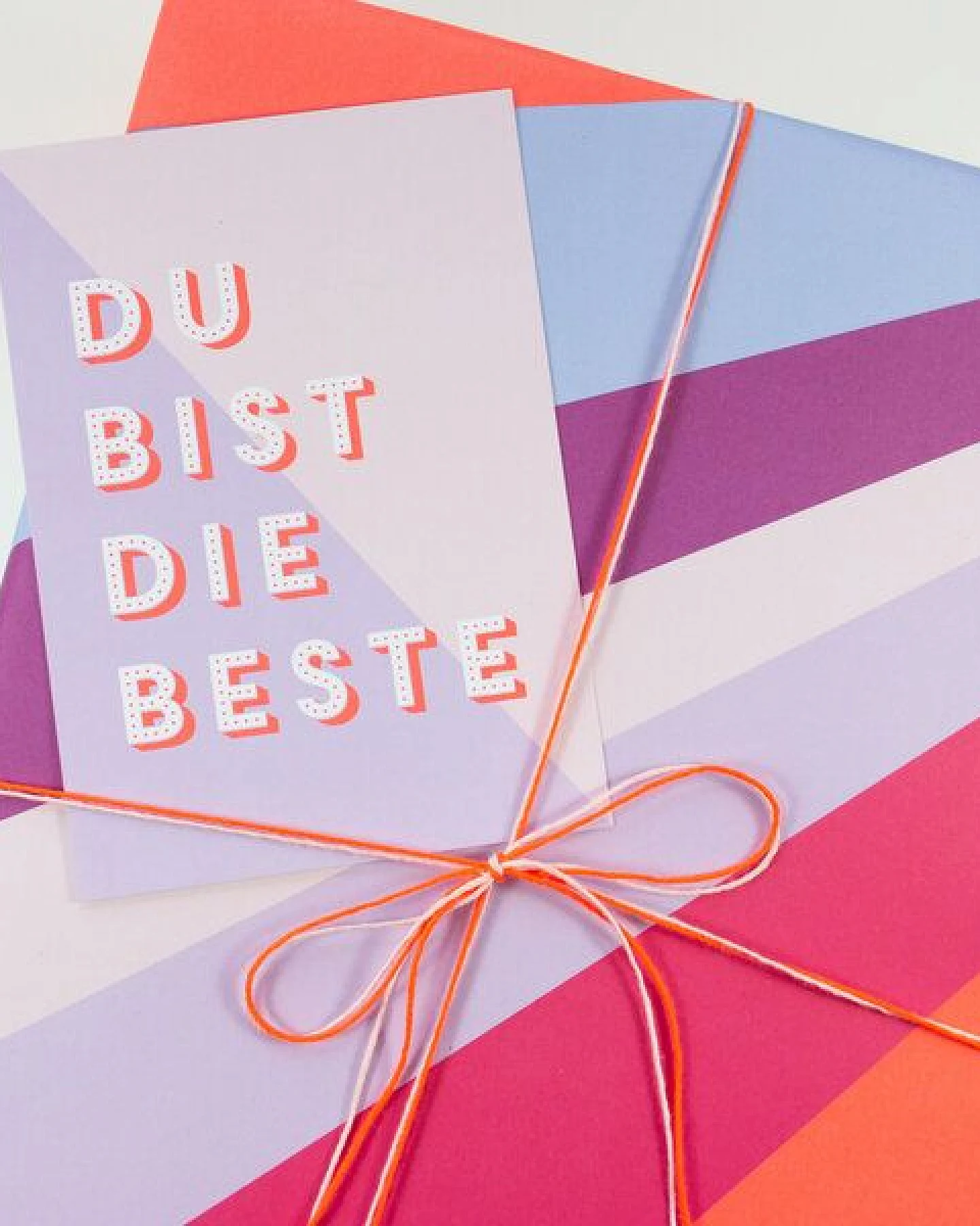 Bow & Hummingbird Postkarte "Du bist die Beste" – Ansicht 2