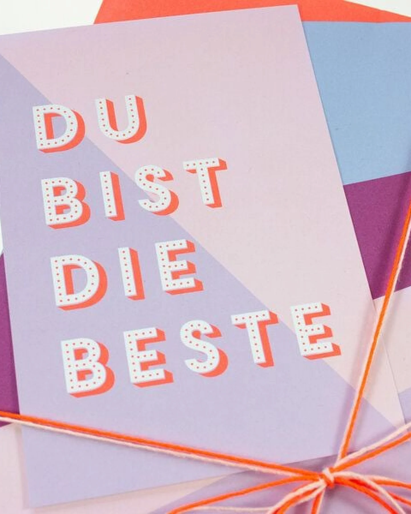 Bow & Hummingbird Postkarte "Du bist die Beste" – Ansicht 3