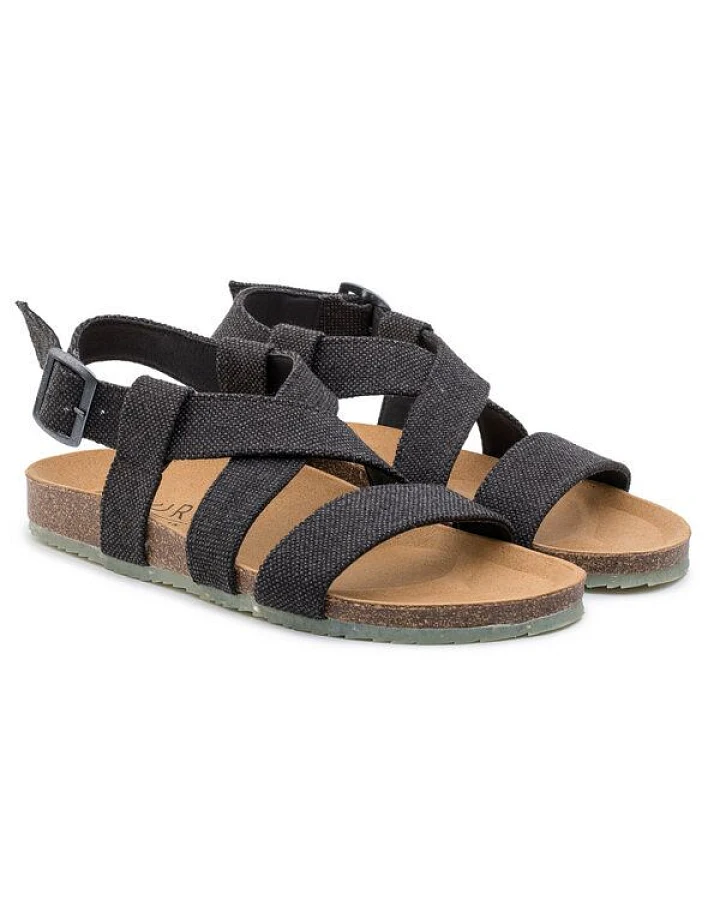 ZOURI Vegane Sandalen SAND Leinen