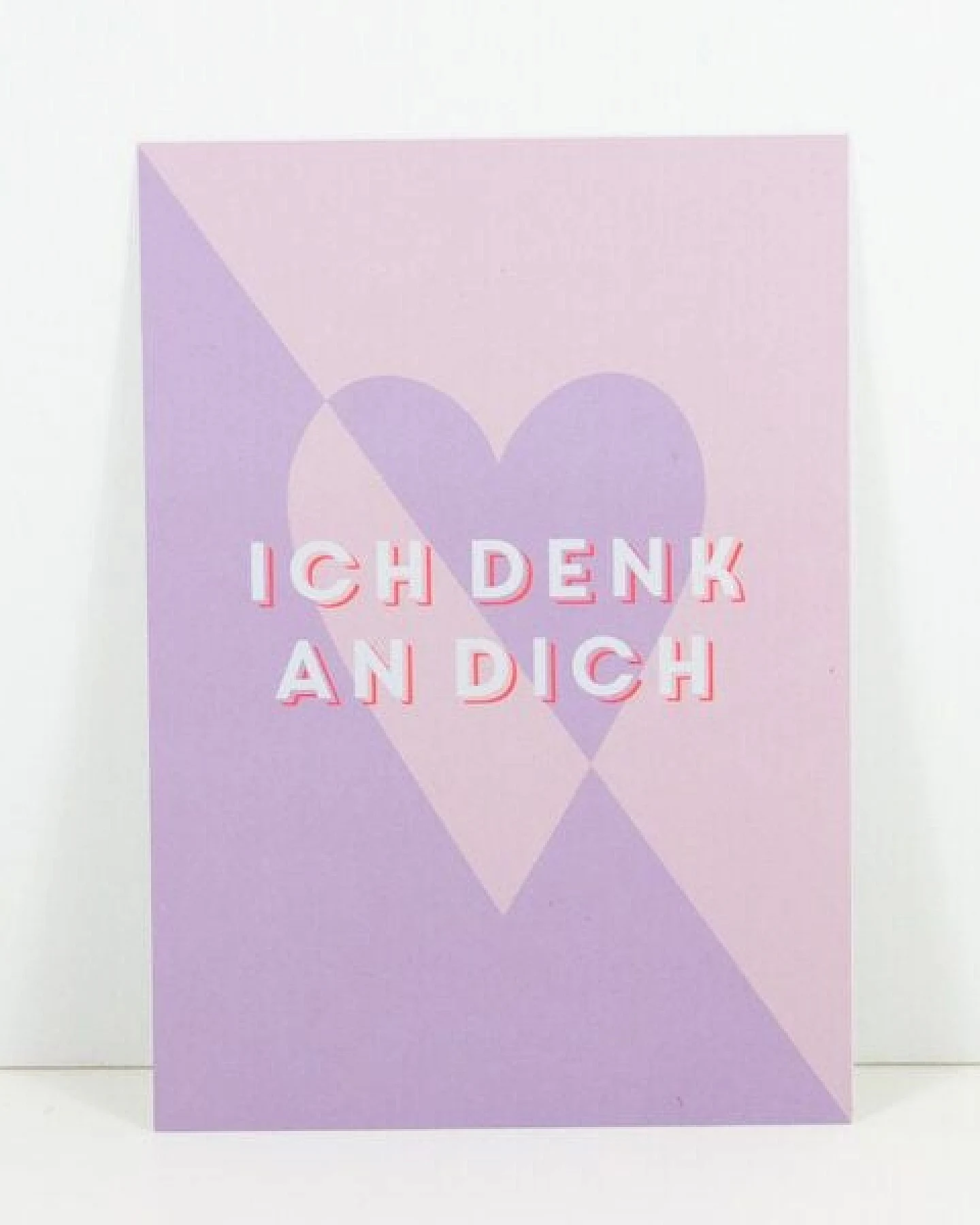 Bow & Hummingbird Postkarte "Ich denk an Dich" – Ansicht 3