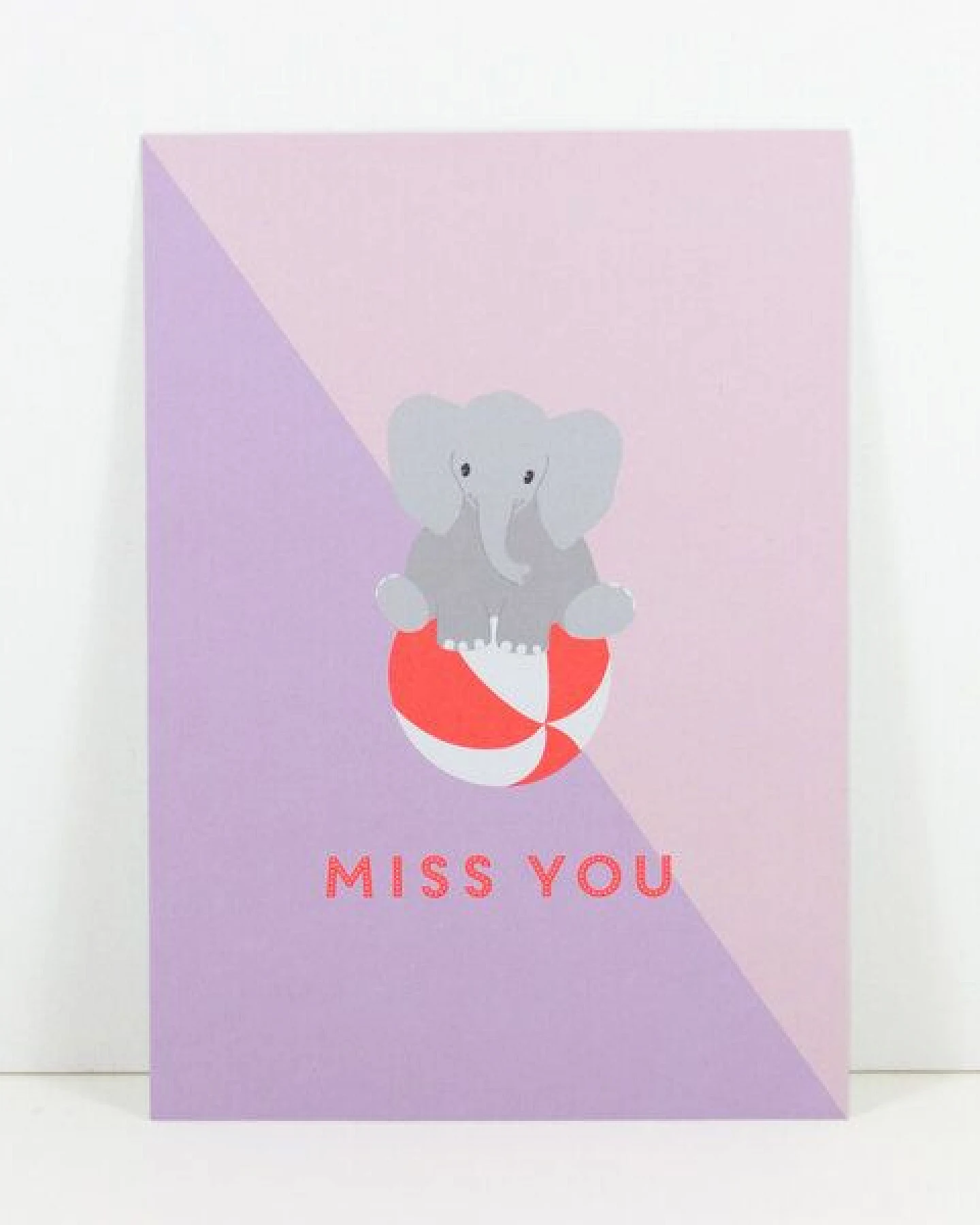 Bow & Hummingbird Postkarte Miss you – Ansicht 3