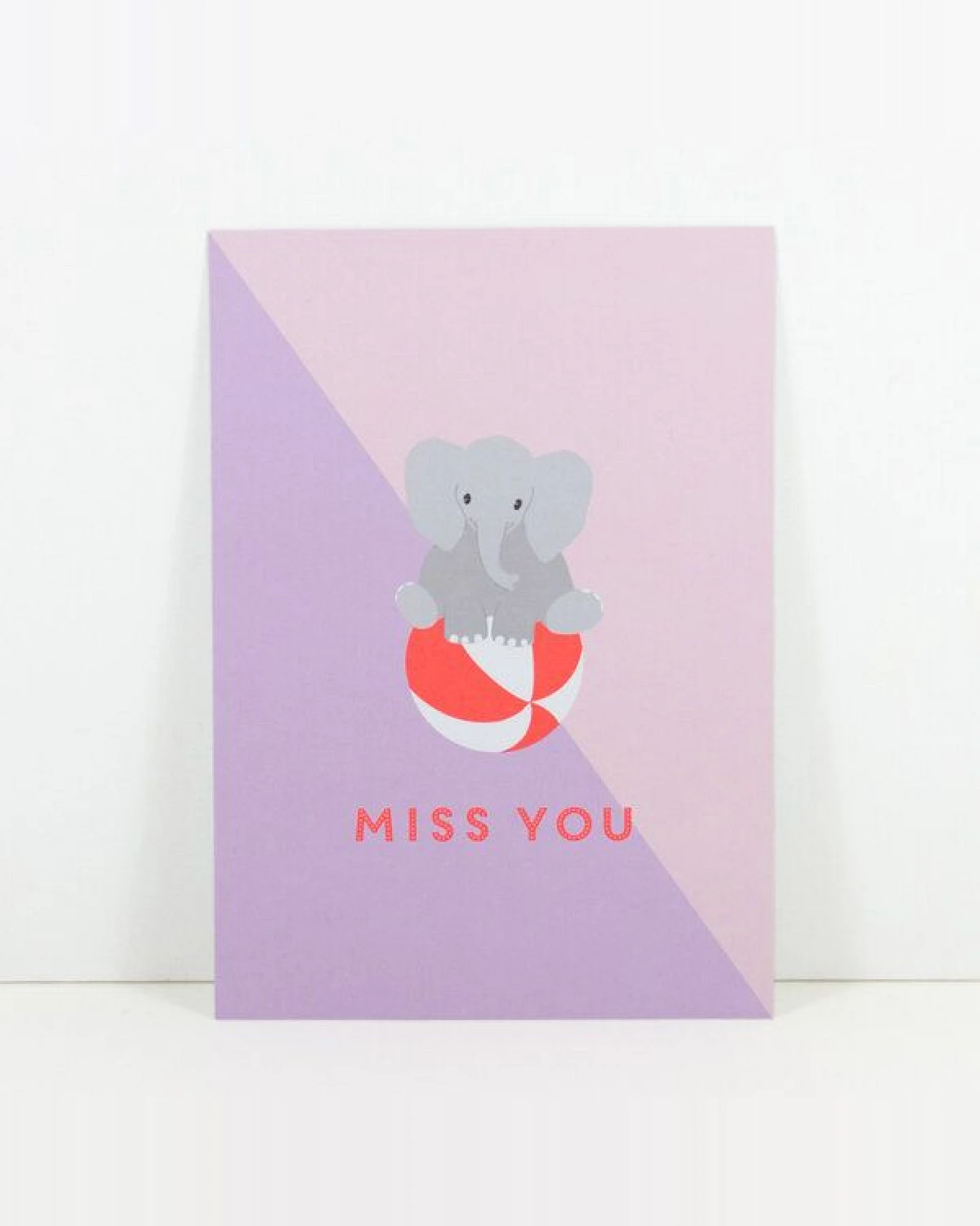 Bow & Hummingbird Postkarte Miss you – Ansicht 3