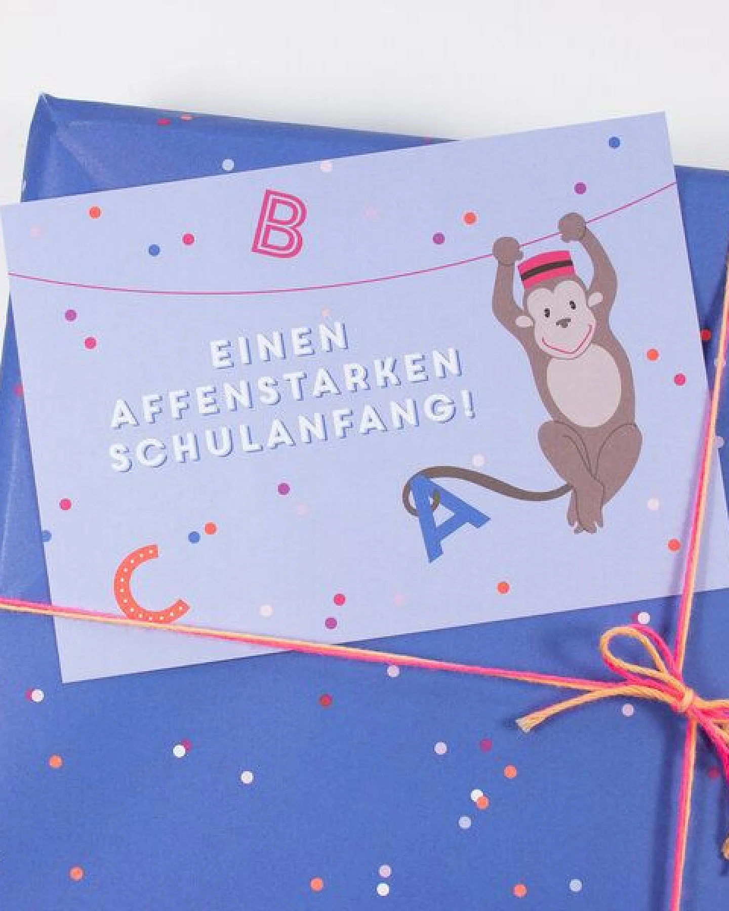 Bow & Hummingbird Postkarte Affenstarker Schulanfang – Ansicht 4