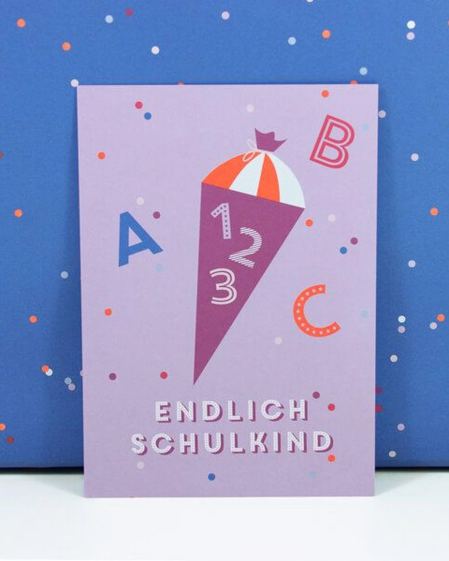 Bow & Hummingbird Postkarte Endlich Schulkind – Ansicht 2