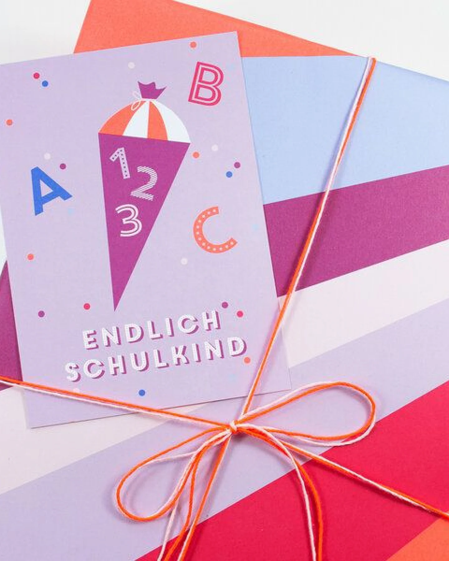 Bow & Hummingbird Postkarte Endlich Schulkind – Ansicht 3