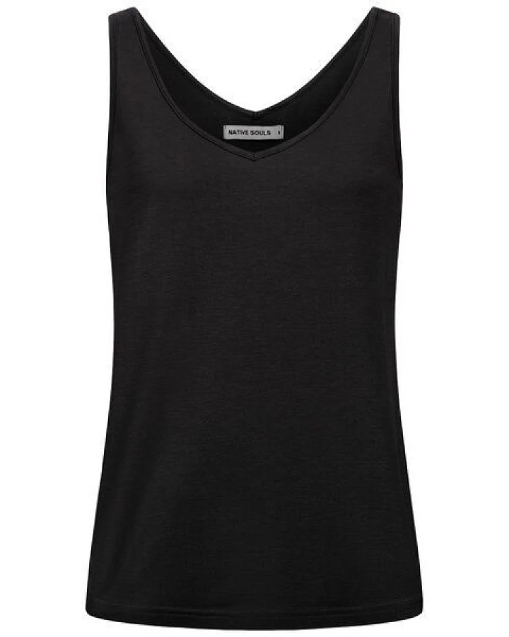 NATIVE SOULS Lyocell Damen V-Neck Top