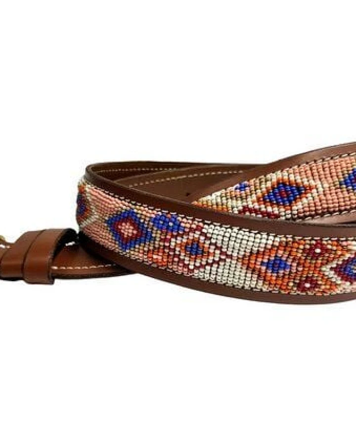 Zinj Design Massai Ledergürtel - San Pink Kenia - Unisex