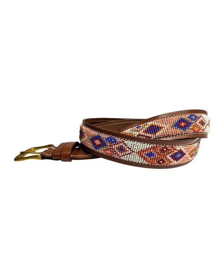 Zinj Design Massai Ledergürtel - San Pink Kenia - Unisex