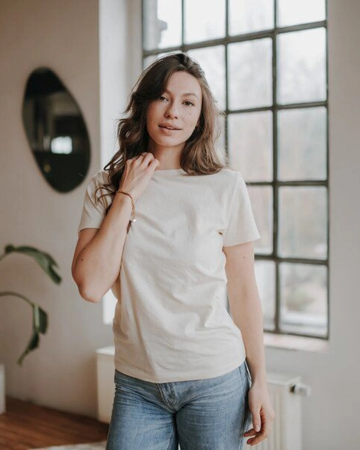 NORDLICHT Rundhals T-Shirt aus Bio-Baumwolle ALVA – Ansicht 2
