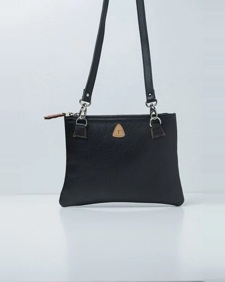 Ritagli di G Damen Umhängetasche WINNIE Leder - 100% Made in Italy