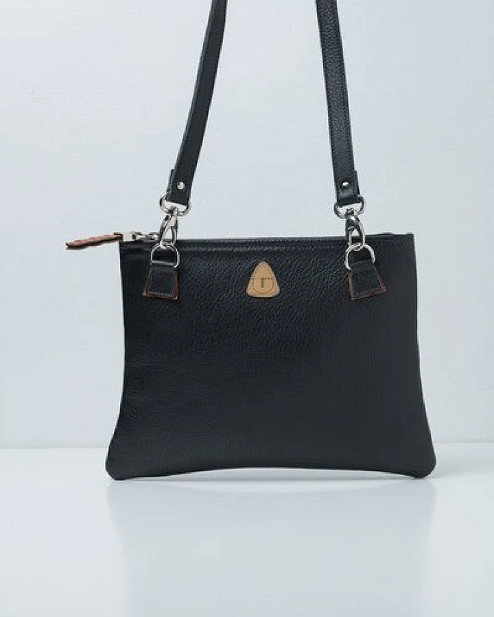 Ritagli di G Damen Umhängetasche WINNIE Leder - 100% Made in Italy