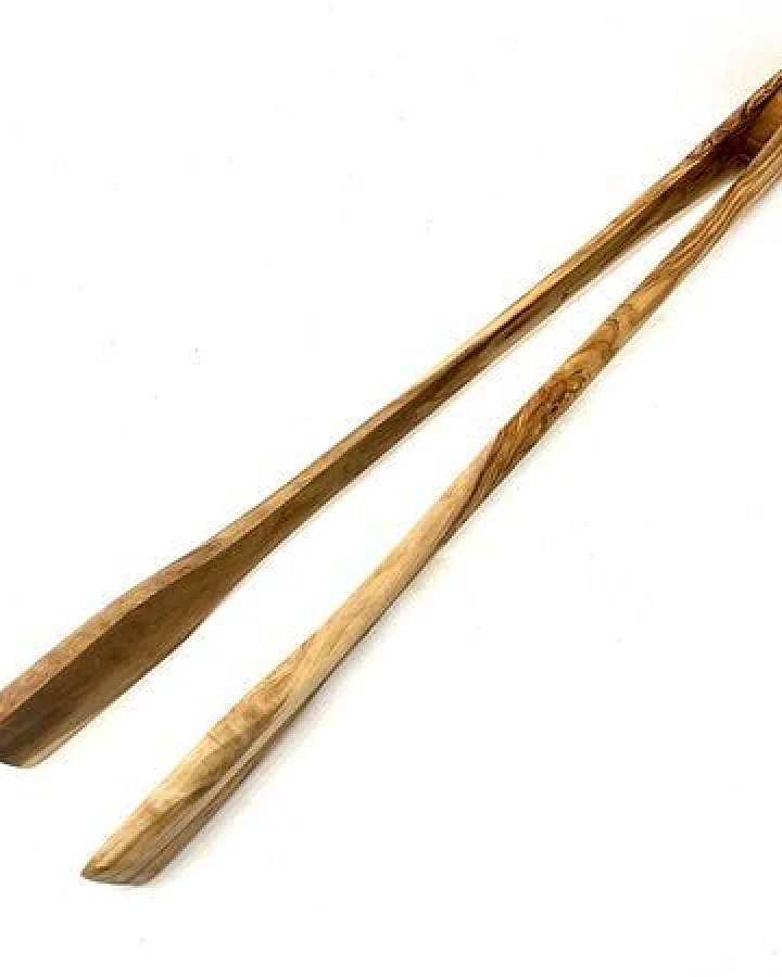 Olivenholz erleben Grillzange aus Olivenholz, 36 cm lang