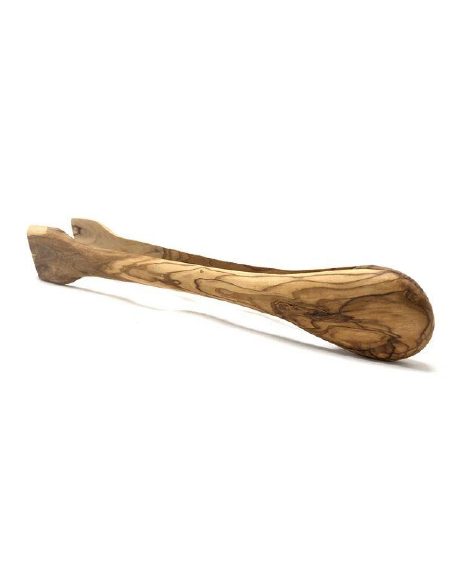 Olivenholz erleben Grillzange aus Olivenholz, 36 cm lang – Ansicht 2