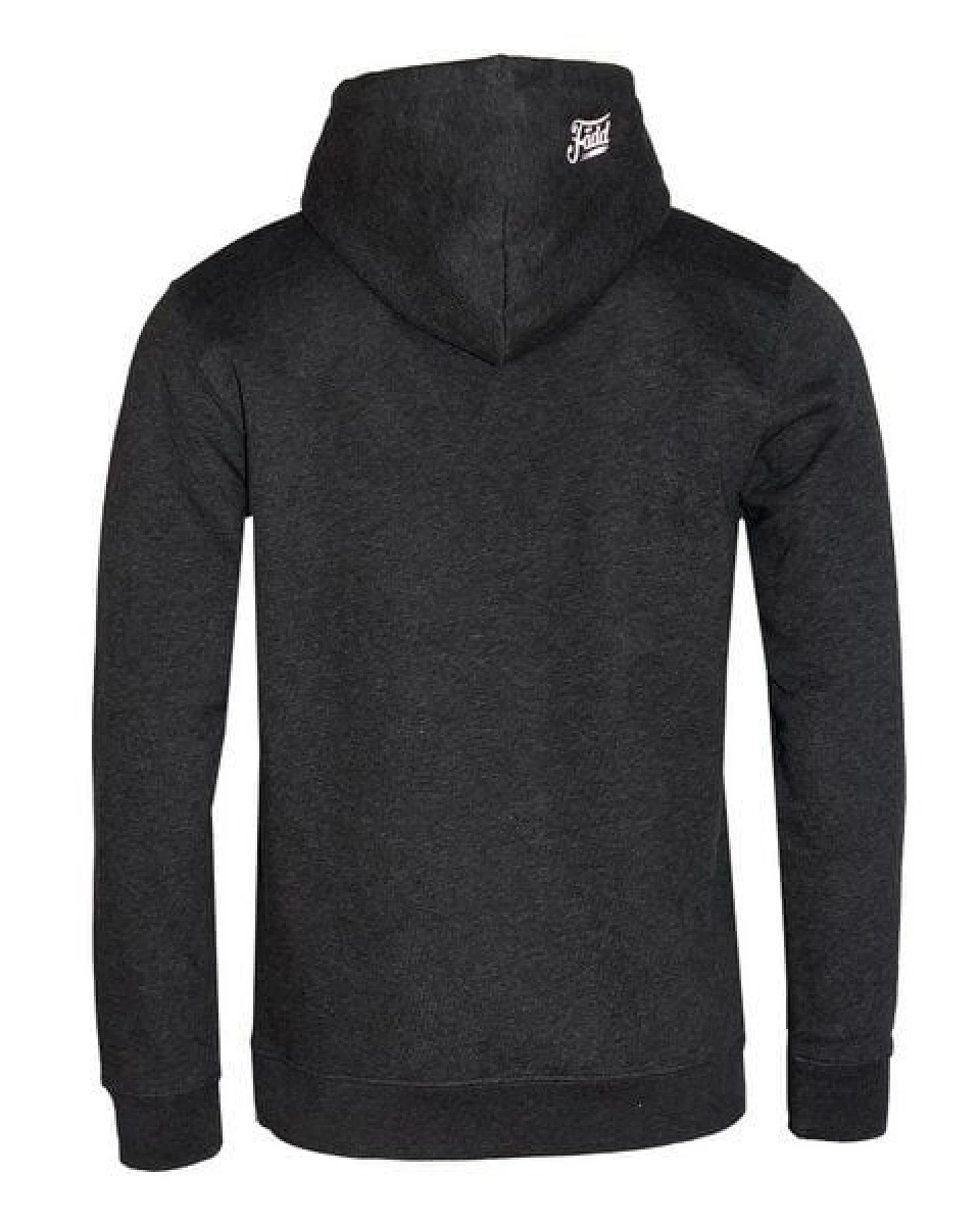 FÄDD Herren Sweatshirt Hoodie Bio-Baumwolle "Hipster Haps Möwe" Grau/ Blau – Ansicht 3