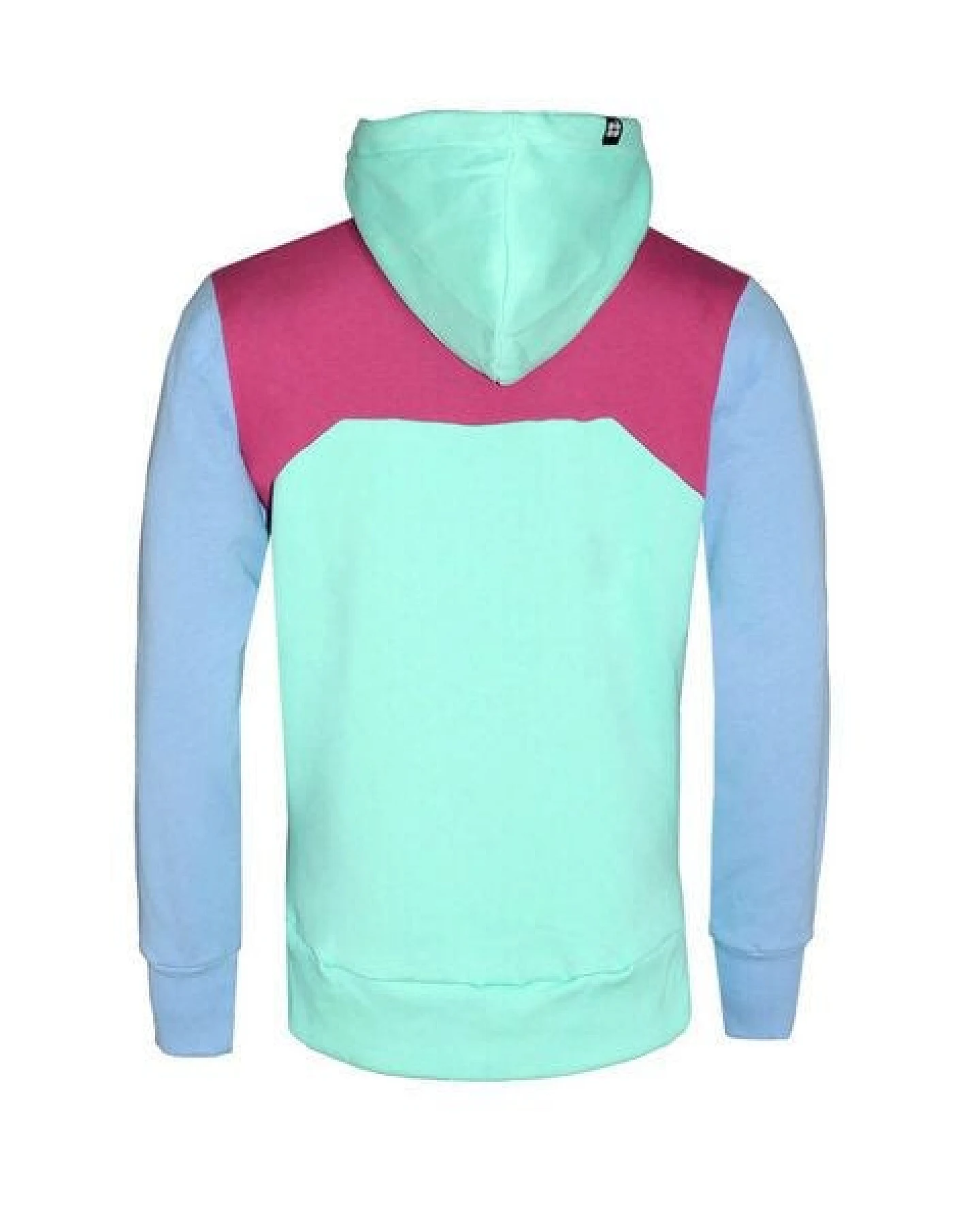 FÄDD Unisex Sweatjacke/ Hoodie/ Zipper aus Bio-Baumwolle Blau/Rot/Türkis – Ansicht 4