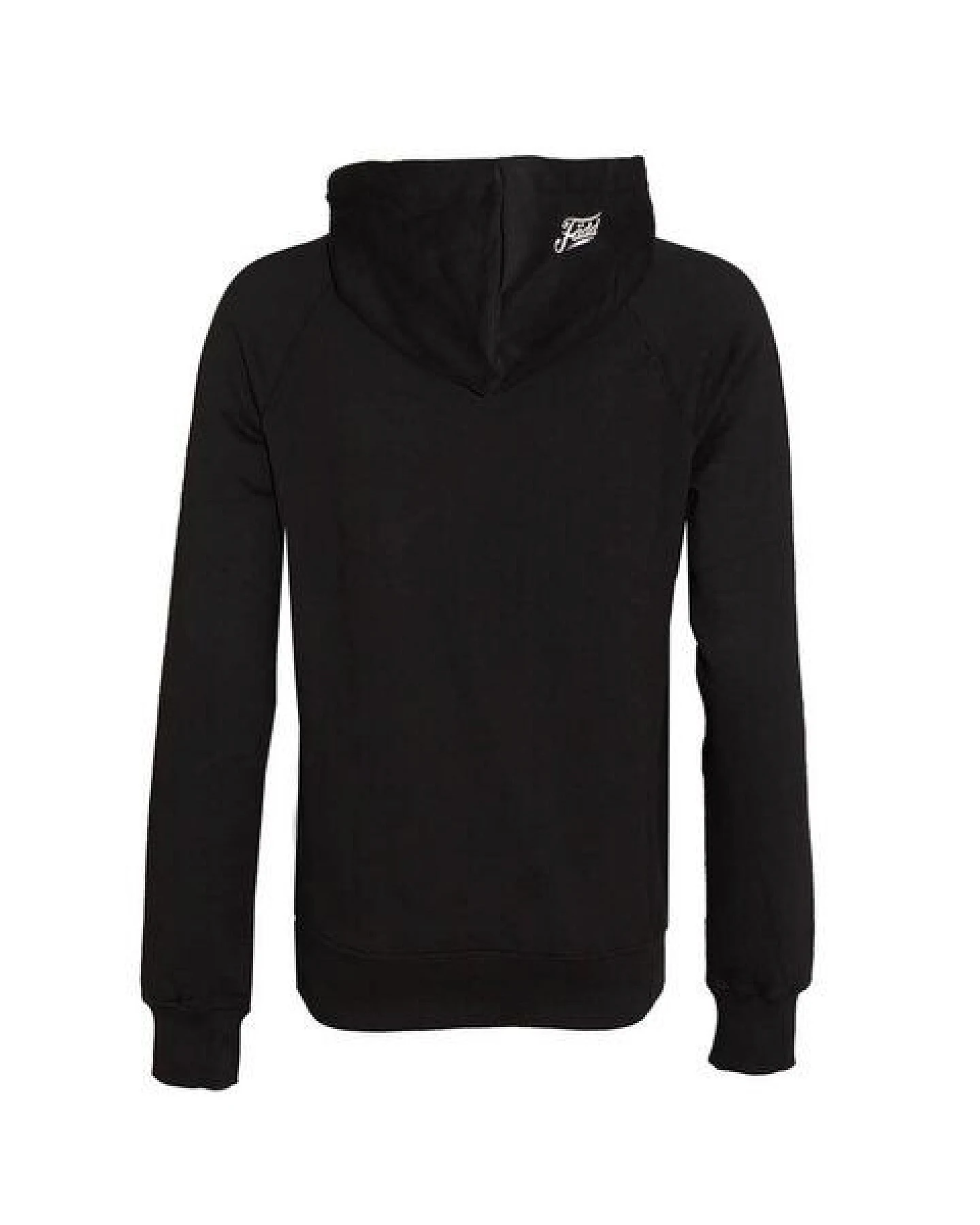 FÄDD Damen Sweatshirt Hoodie Bio-Baumwolle "Hipster Haps Möwe" Schwarz – Ansicht 3