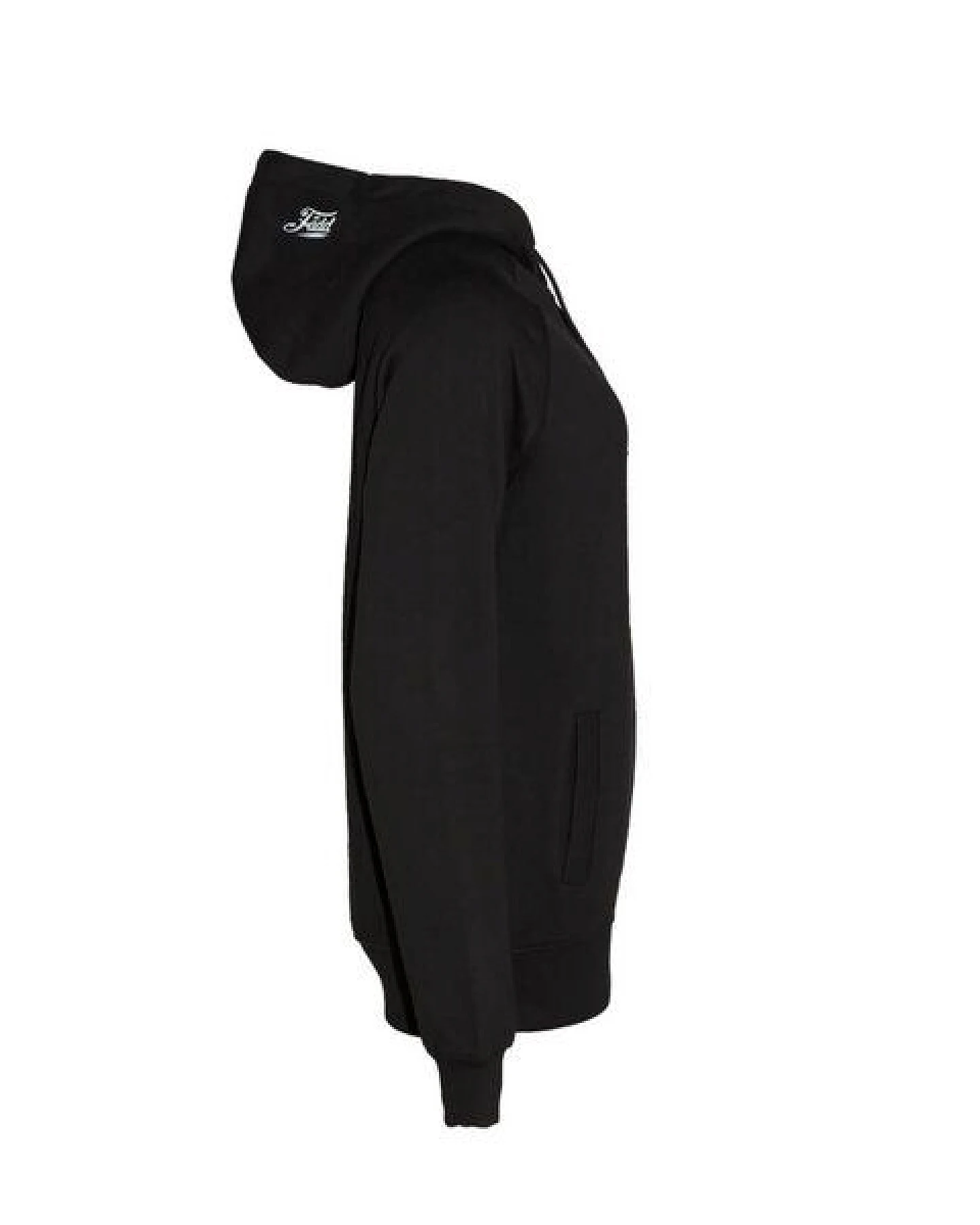FÄDD Damen Sweatshirt Hoodie Bio-Baumwolle "Hipster Haps Möwe" Schwarz – Ansicht 4