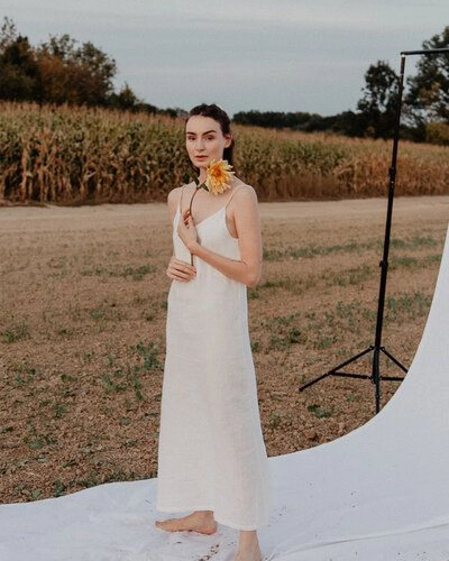 gust. Leinenkleid mit Rückenausschnitt - 100% Bio-Leinen – Ansicht 3