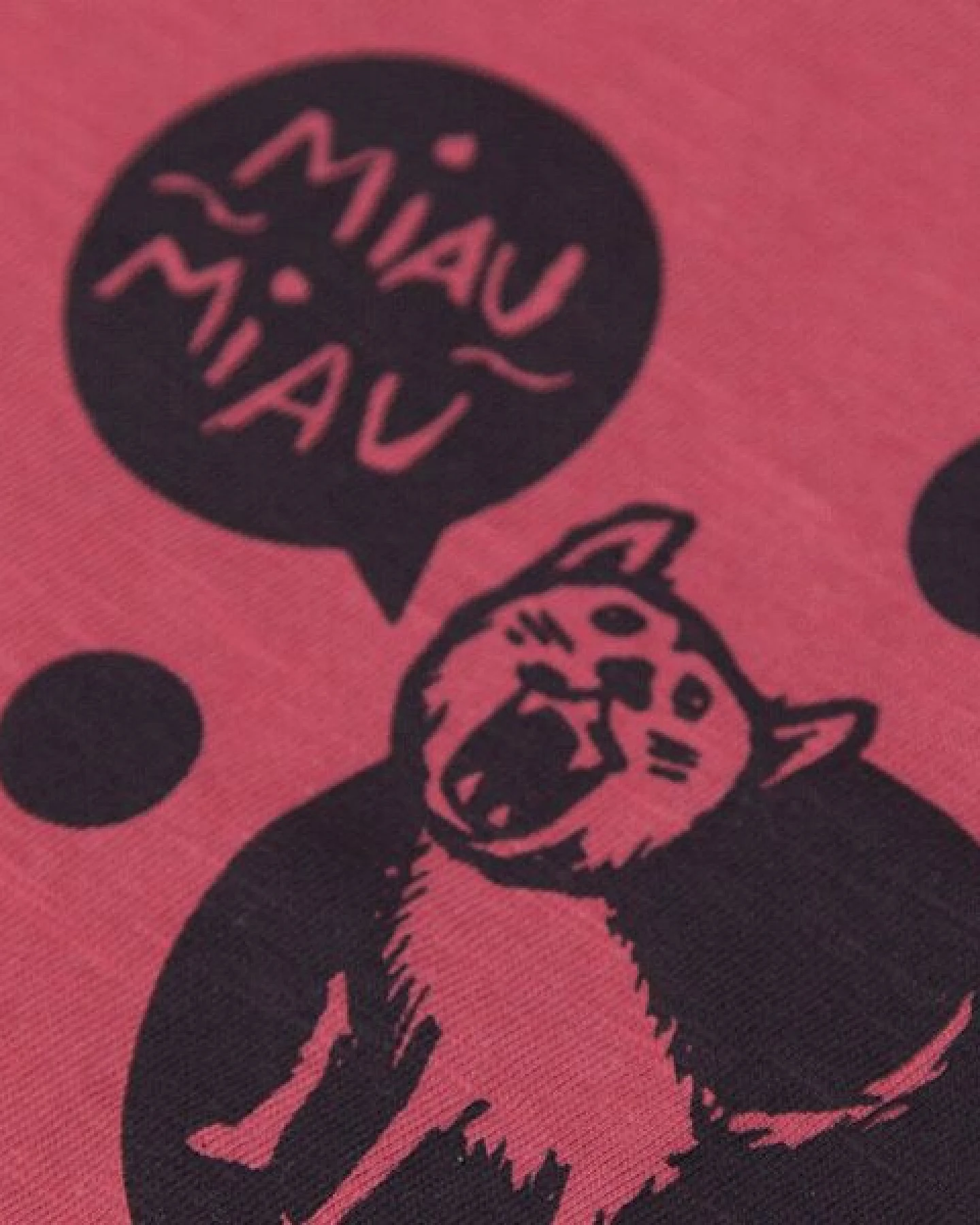 päfjes Miau Miau Katze - Damen Shirt - fair gehandelt - Bio - Rot – Ansicht 2