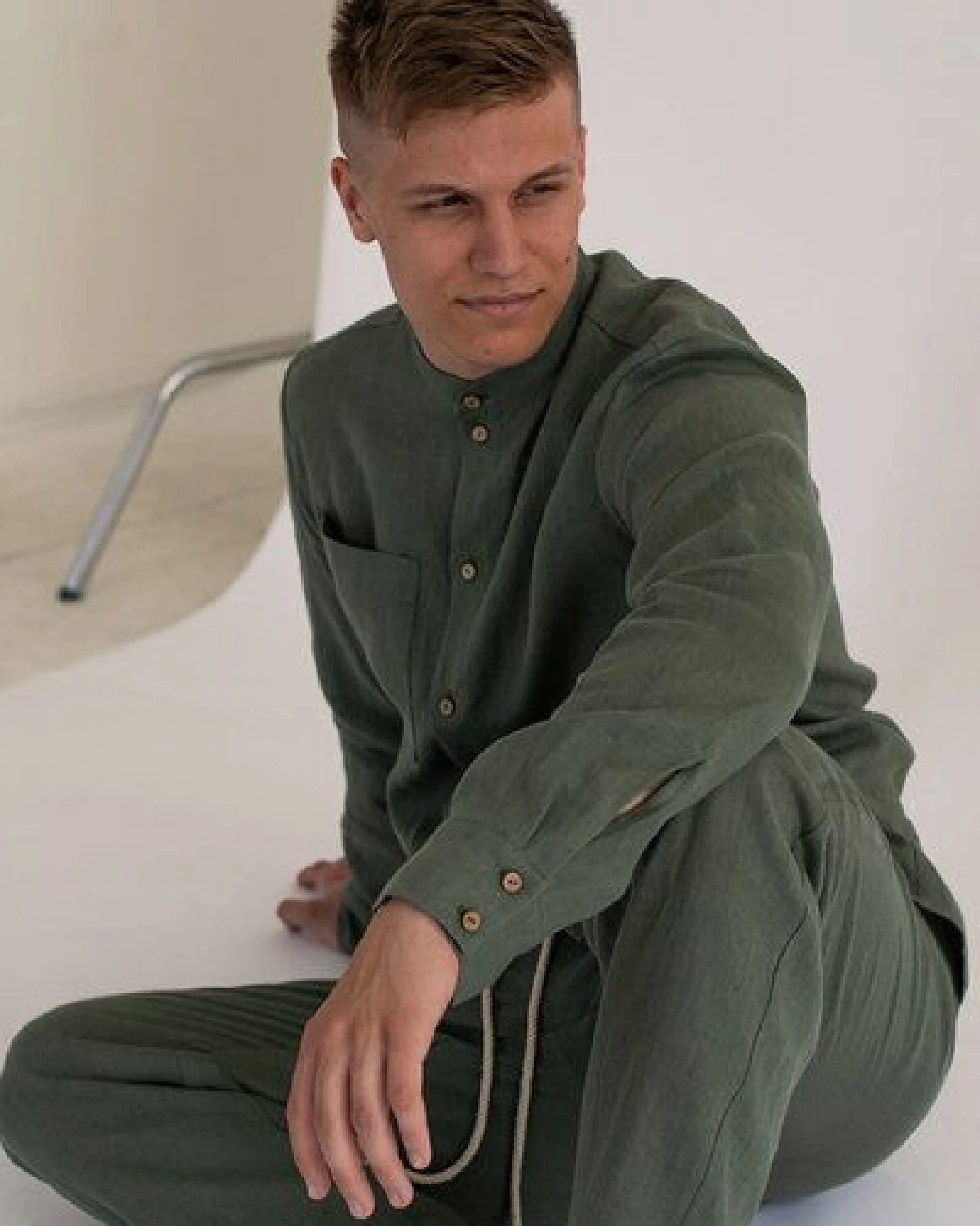 gust. Herren Leinenhosen - Linen pants - 100% Bio-Leinen – Ansicht 3