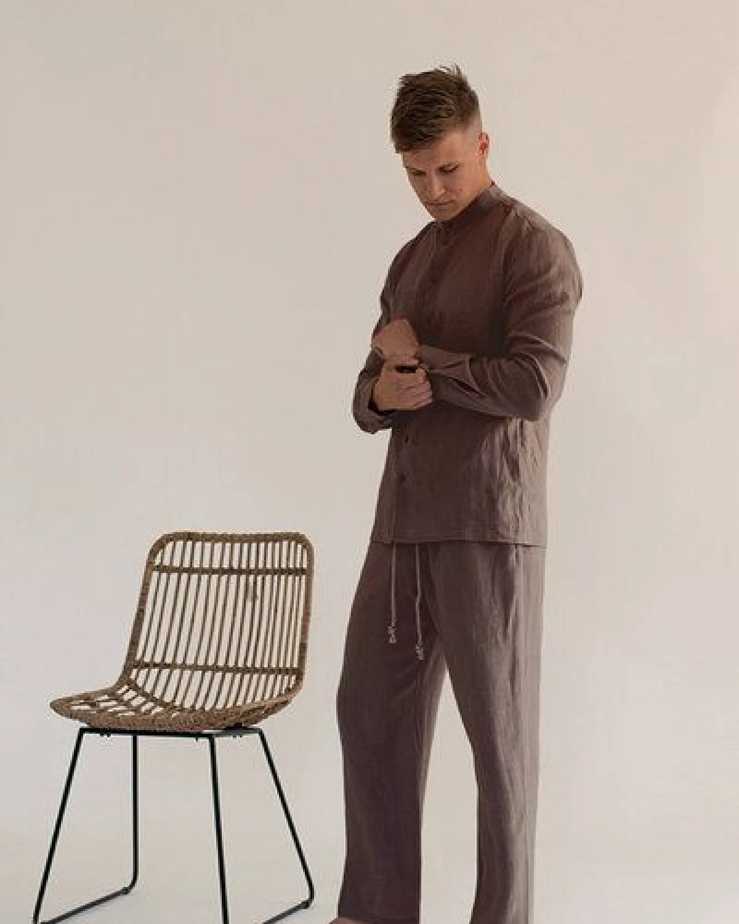 gust. Herren Leinenhosen - Linen pants - 100% Bio-Leinen – Ansicht 2