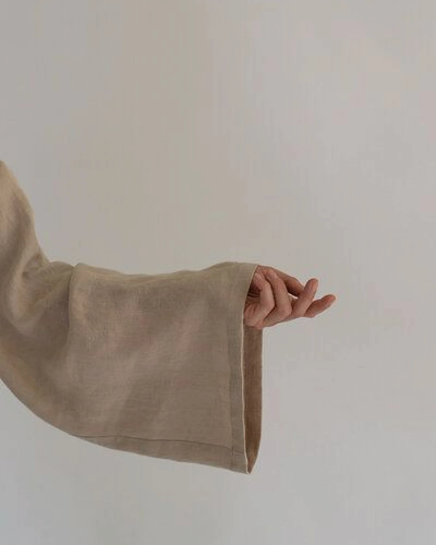 gust. Kimono aus Leinen - Linen Kimono - 100% Bio-Leinen – Ansicht 3