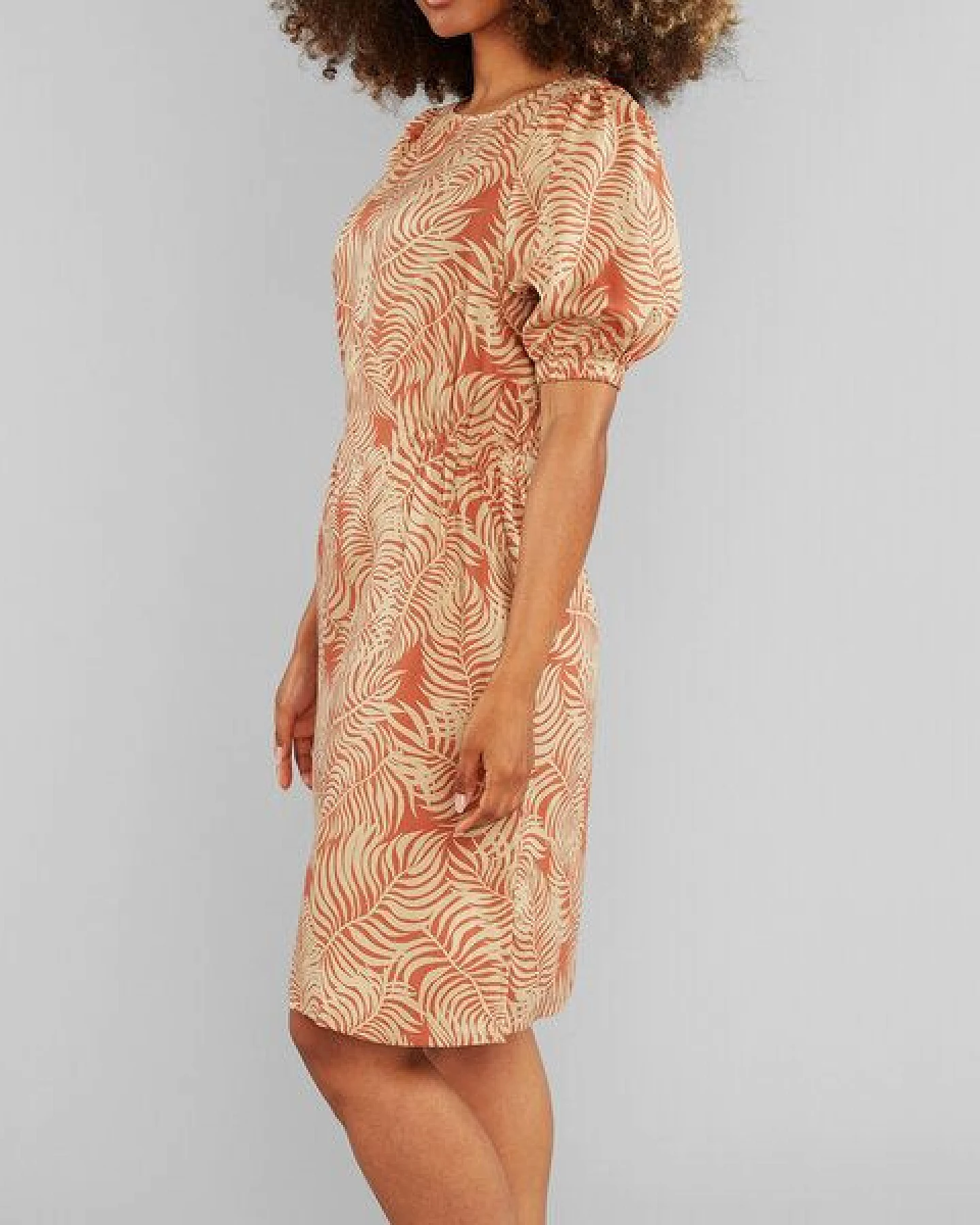 DEDICATED Kleid Karlsborg - Palm Leaves – Ansicht 3