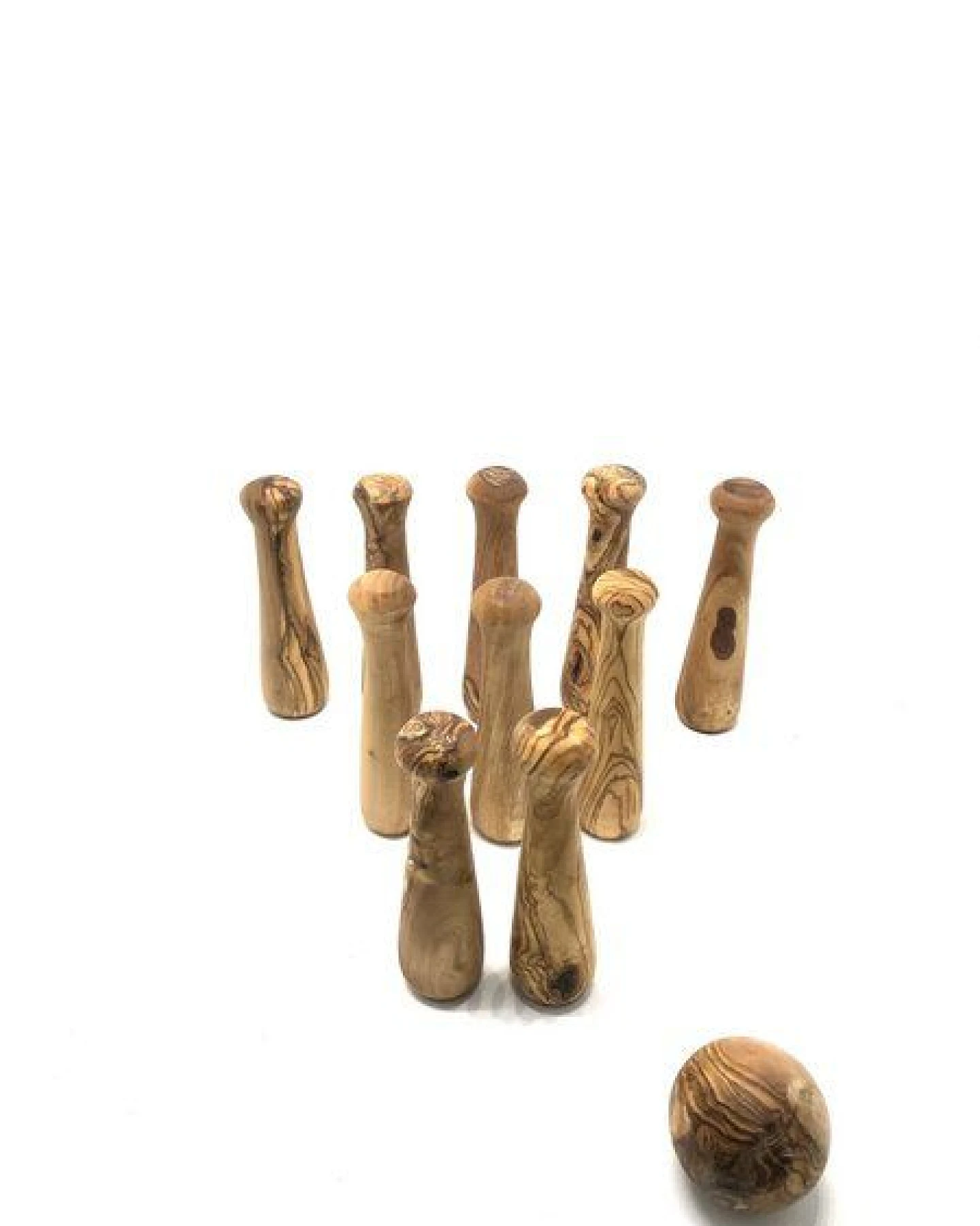 Olivenholz erleben Bowling "At Home" aus Olivenholz – Ansicht 2