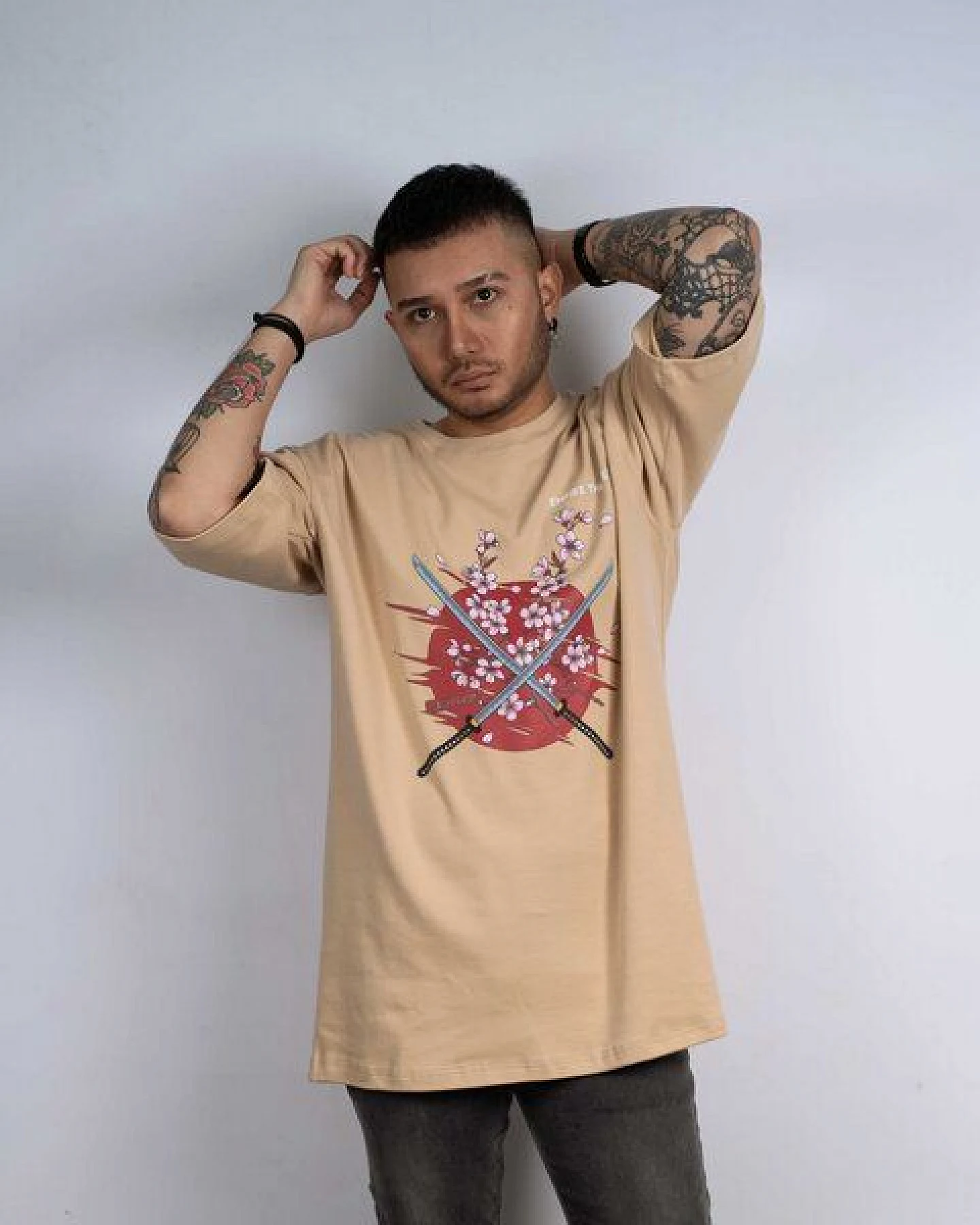 EMPIRE-THIRTEEN oversized Shirt SAKURA – Ansicht 4