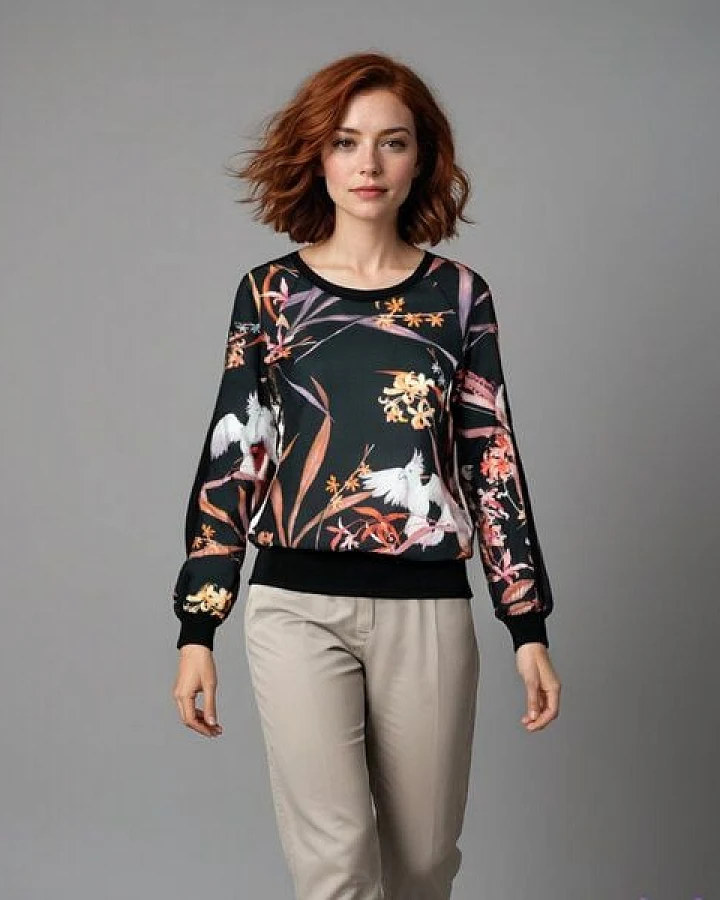 BLUSE ART aus Bio Baumwolle - KADU von Lasalina