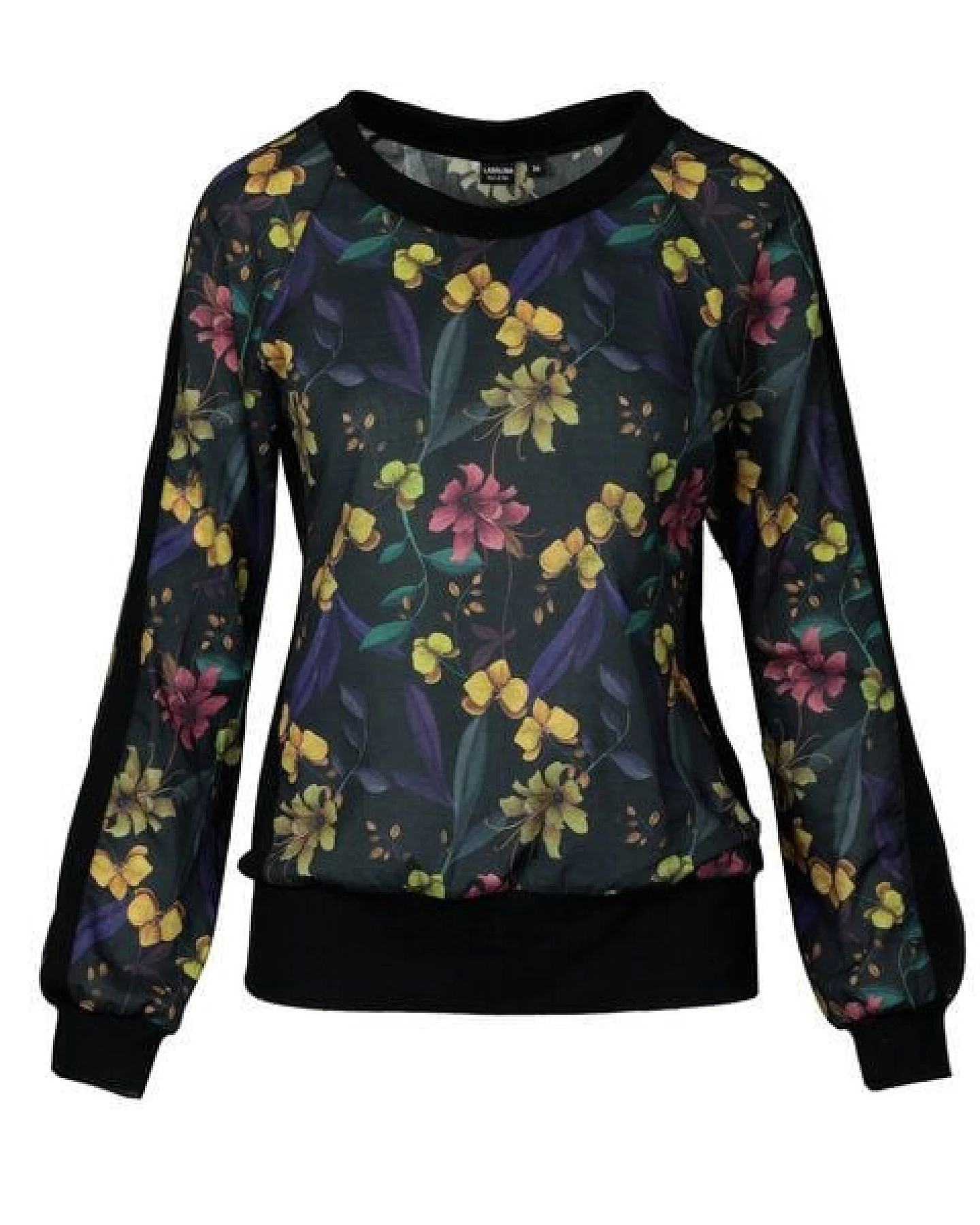 ART Bluse aus Bio Baumwolle - Night Orchidee von Lasalina – Ansicht 3