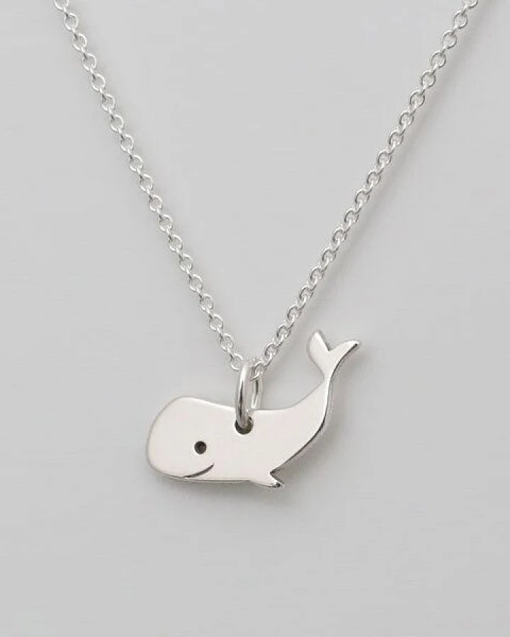 BELLYBIRD Jewellery Kinderkette - kleiner Wal, Anhänger/ Silber/ Silber vergoldet