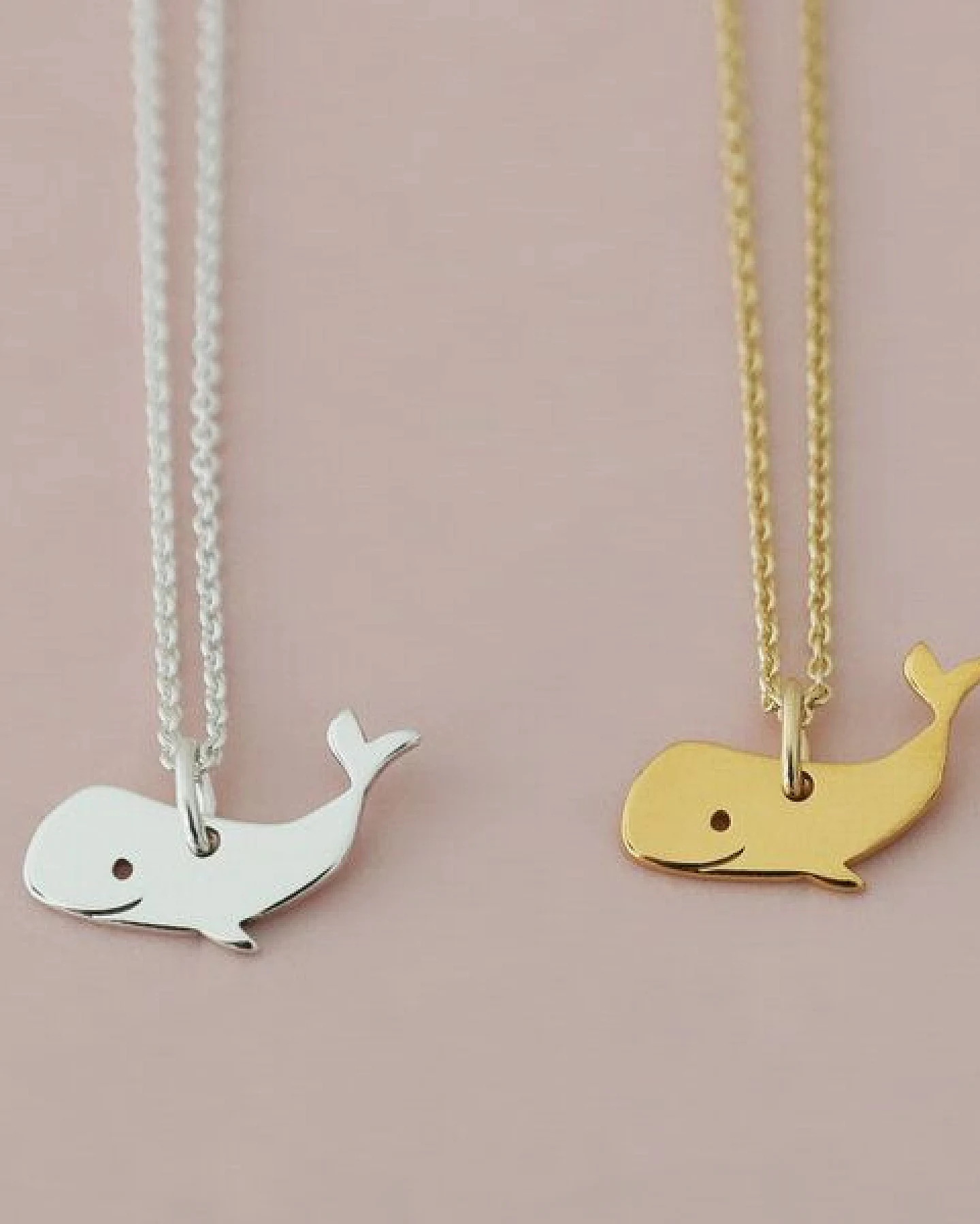 BELLYBIRD Jewellery Kinderkette - kleiner Wal, Anhänger/ Silber/ Silber vergoldet – Ansicht 2