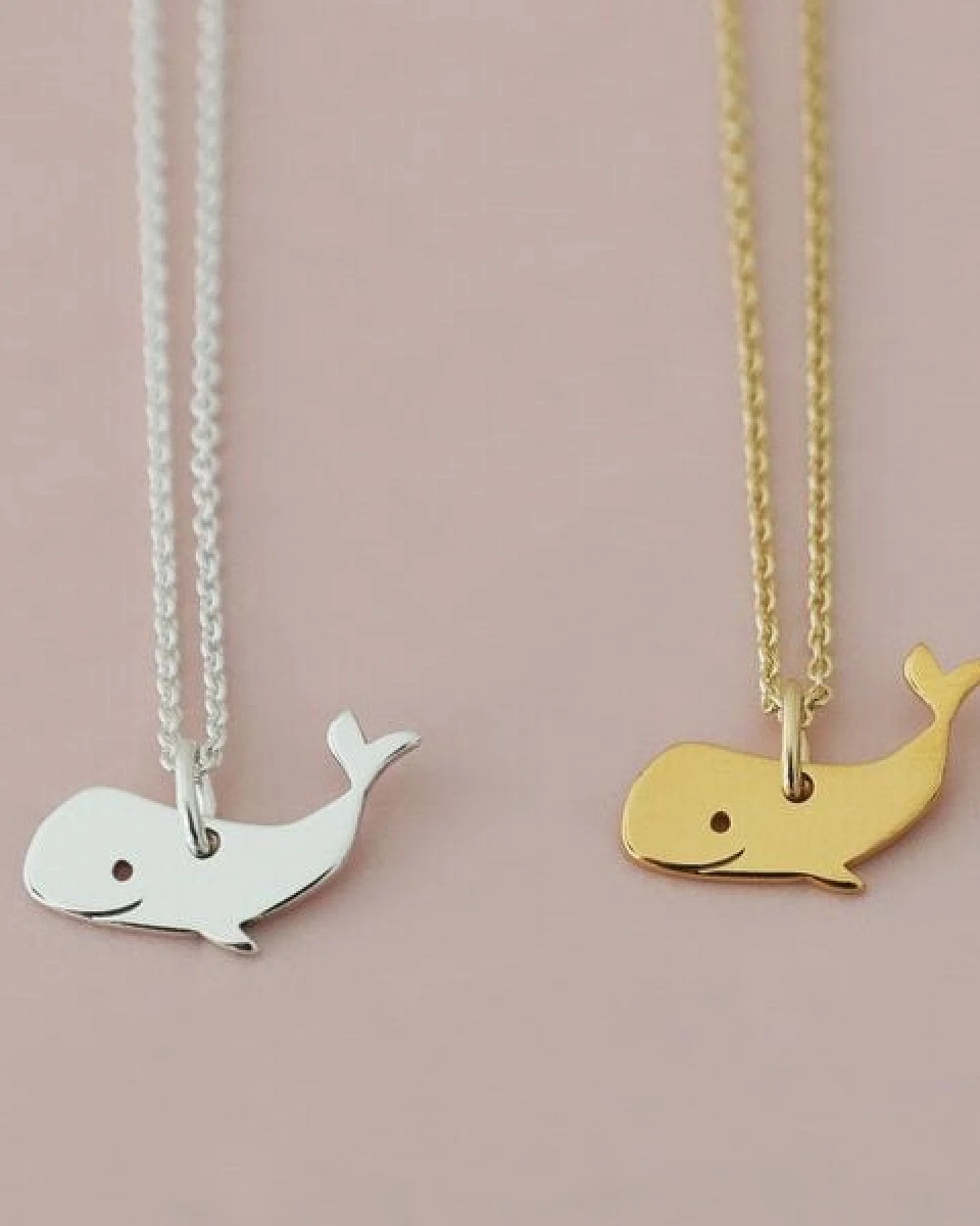 BELLYBIRD Jewellery Kinderkette - kleiner Wal, Anhänger/ Silber/ Silber vergoldet – Ansicht 2