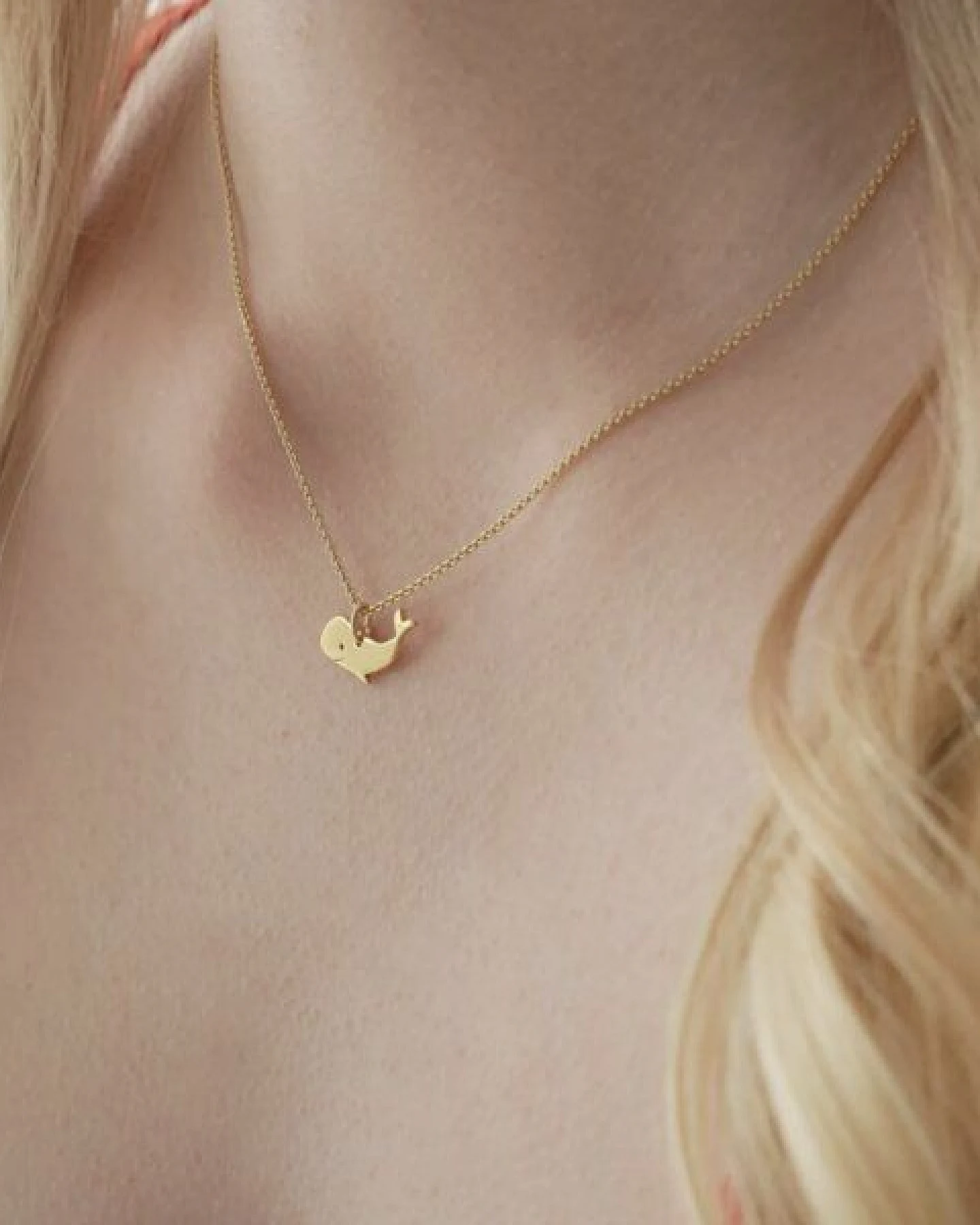 BELLYBIRD Jewellery Kinderkette - kleiner Wal, Anhänger/ Silber/ Silber vergoldet – Ansicht 3