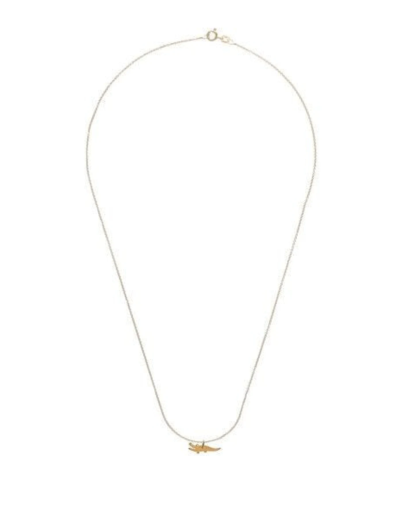 BELLYBIRD Jewellery Kinderkette - kleines Krokodil, Anhänger/ Silber/ Silber vergoldet – Ansicht 4